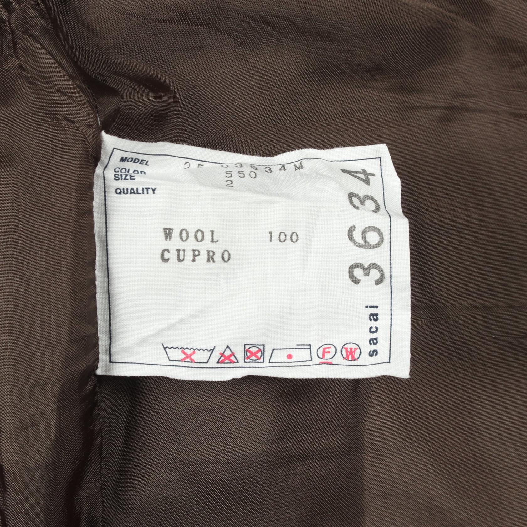 サカイ Doeskin Pants ウールパンツ