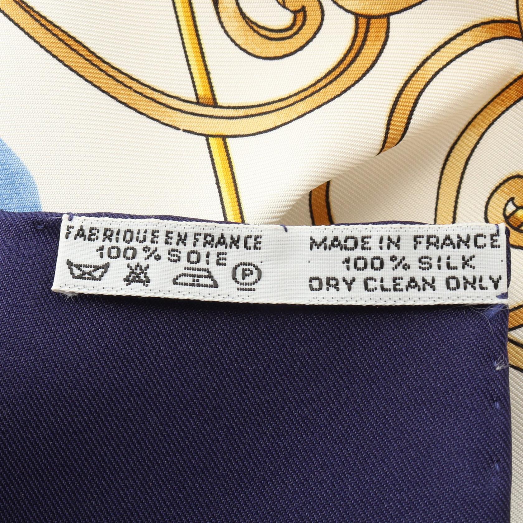 エルメス カレ90 VOILES DE LUMIERE シルクスカーフ