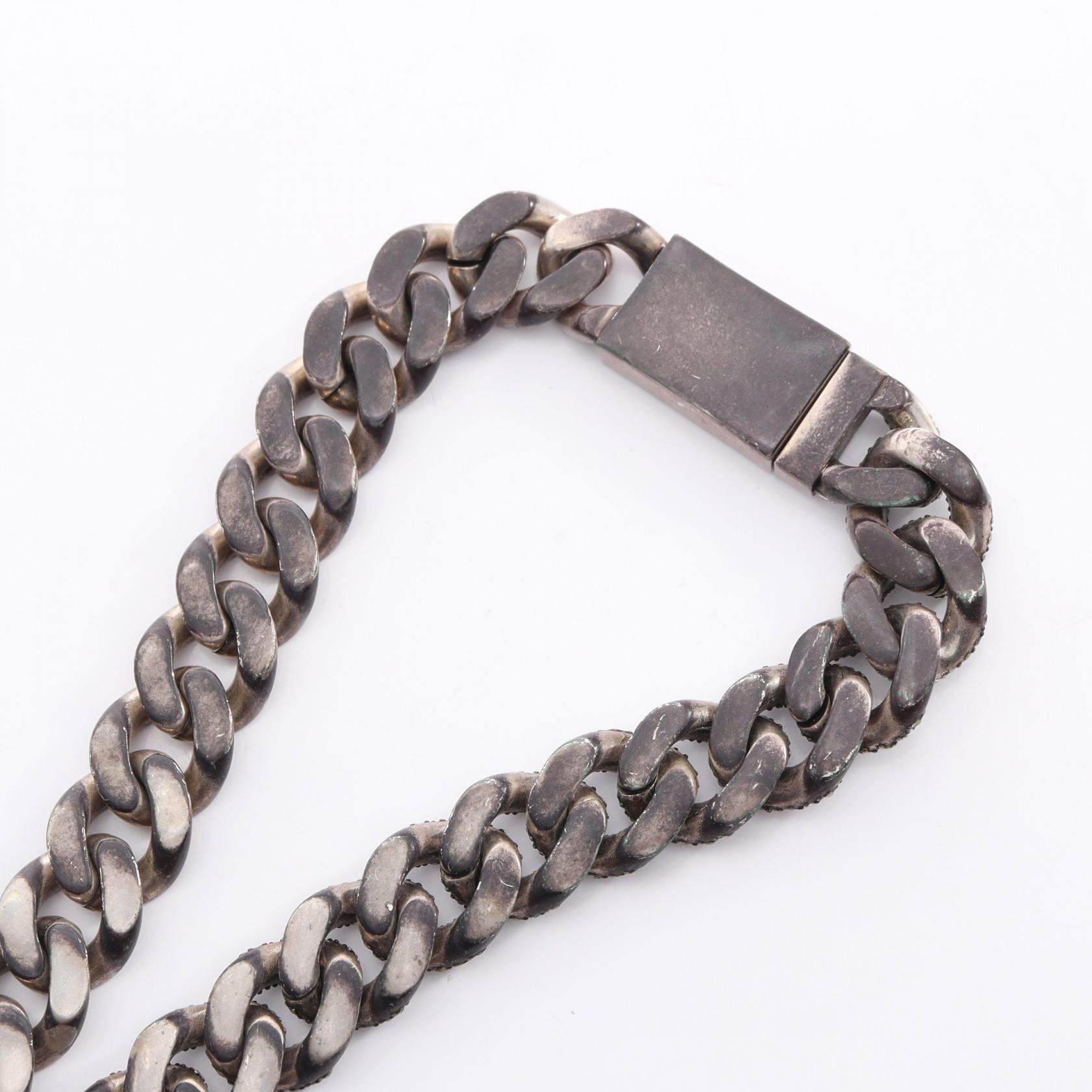 イヴサンローラン METAL CURB CHAIN NECKLACE ネックレス