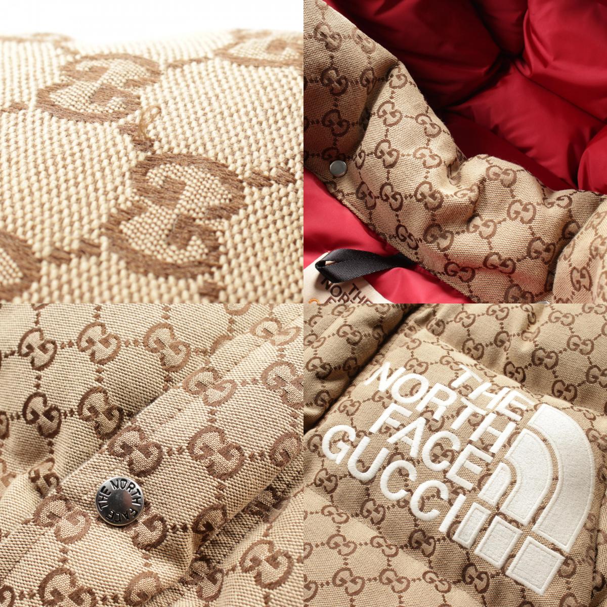 グッチ GUCCI × THE NORTH FACE GG キャンバス ダウン ジャケット