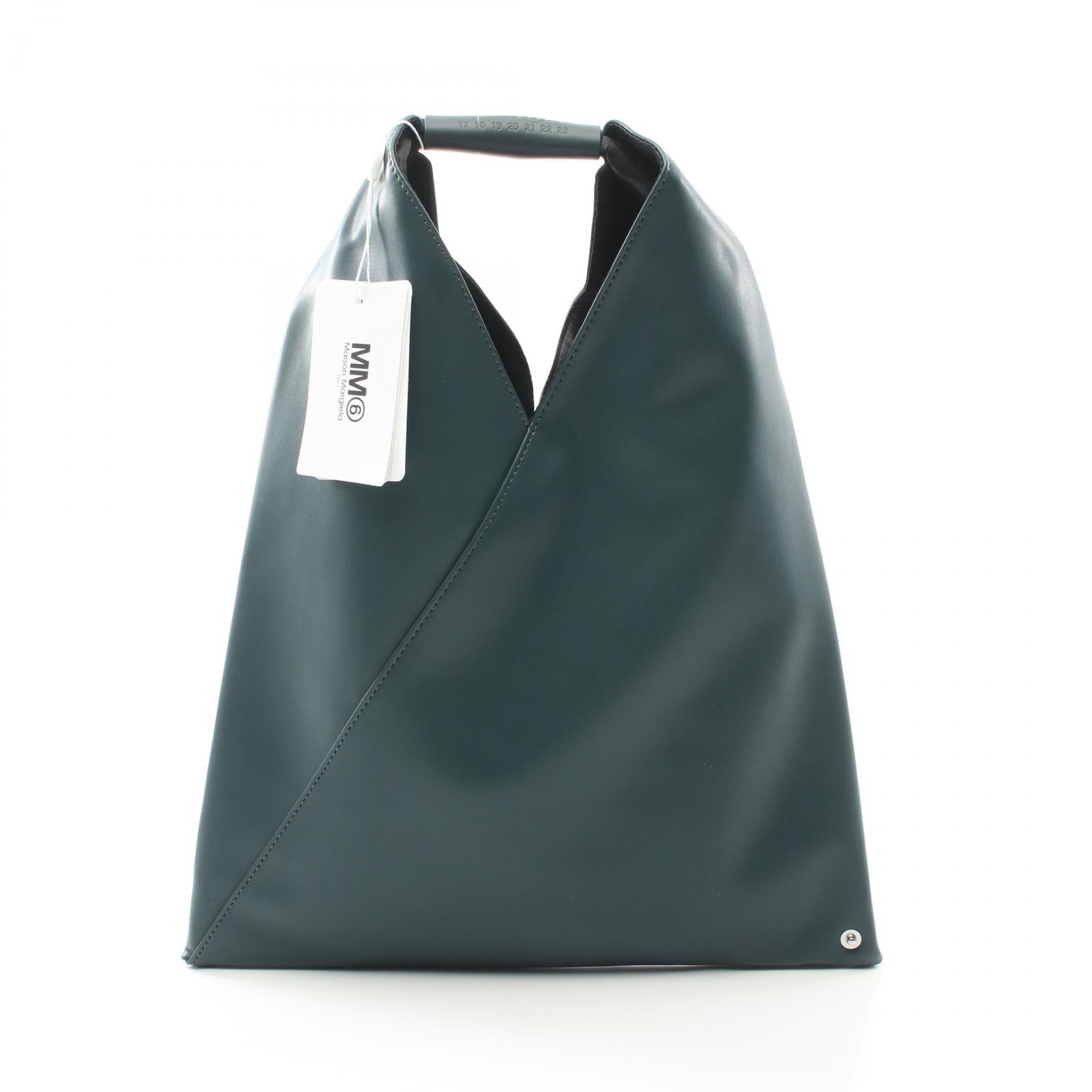 MM6 JAPANESE レザー ポリウレタン トートバッグ