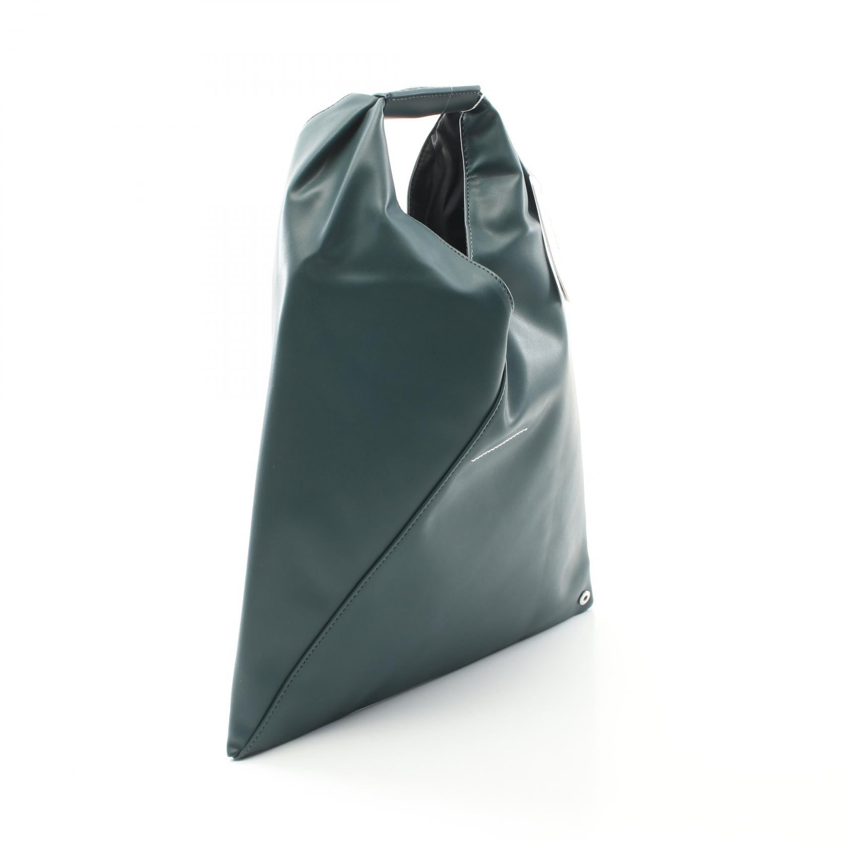 MM6 JAPANESE レザー ポリウレタン トートバッグ