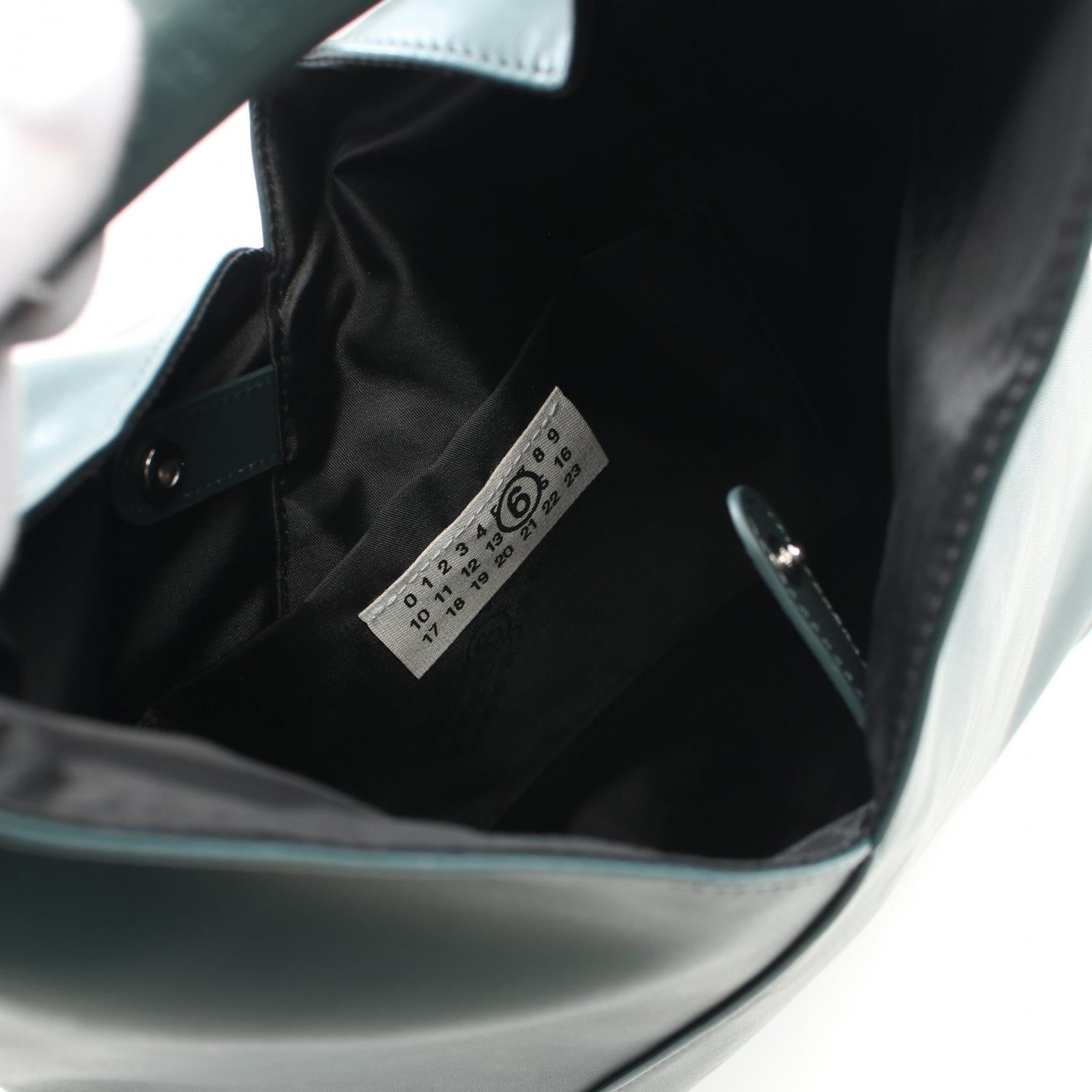 MM6 JAPANESE レザー ポリウレタン トートバッグ