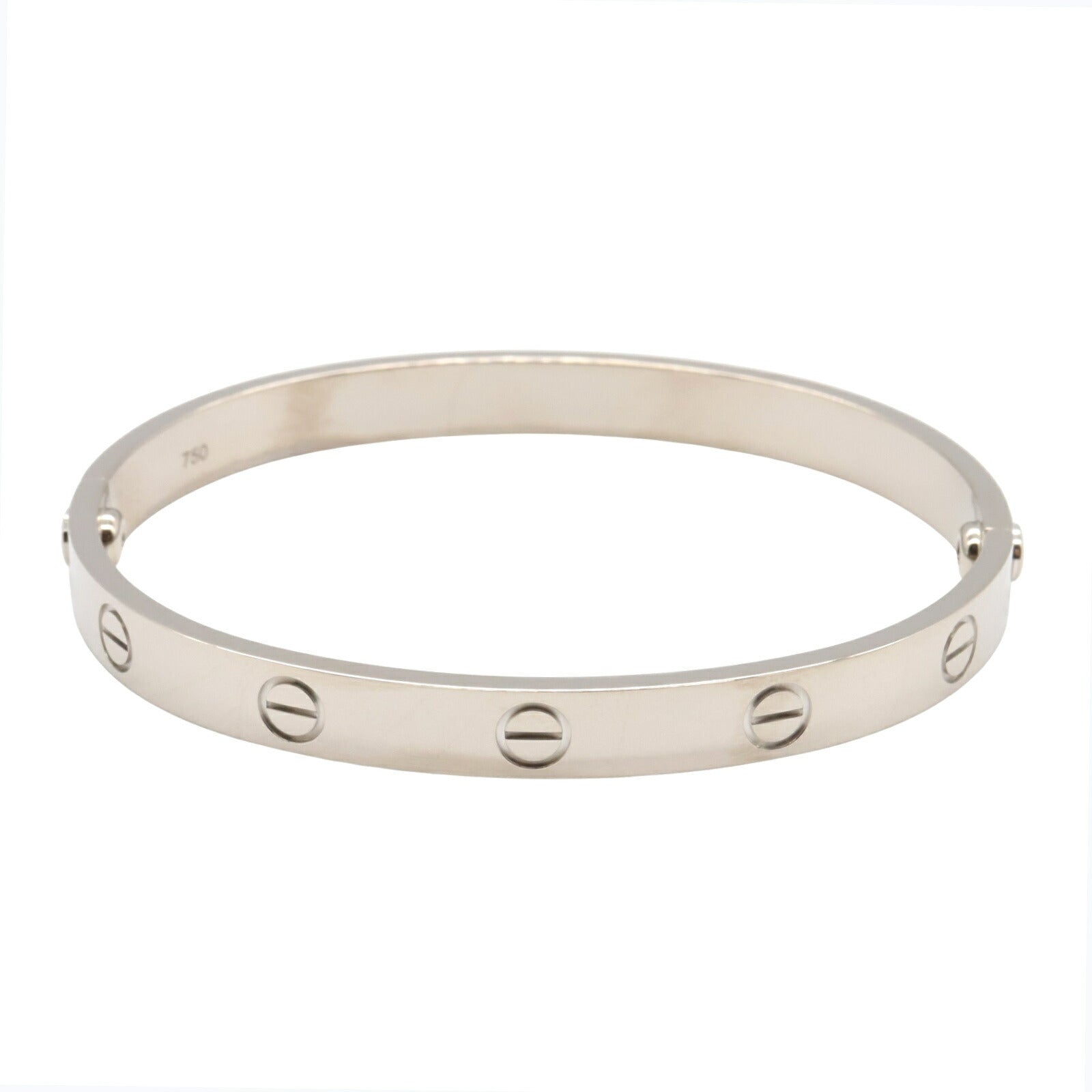 カルティエ ラブ ブレスレット ホワイトゴールド 17