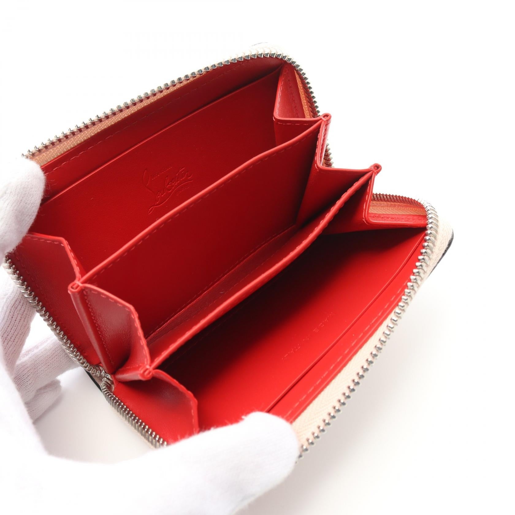 クリスチャン・ルブタン パネットーネ レザー コインケース