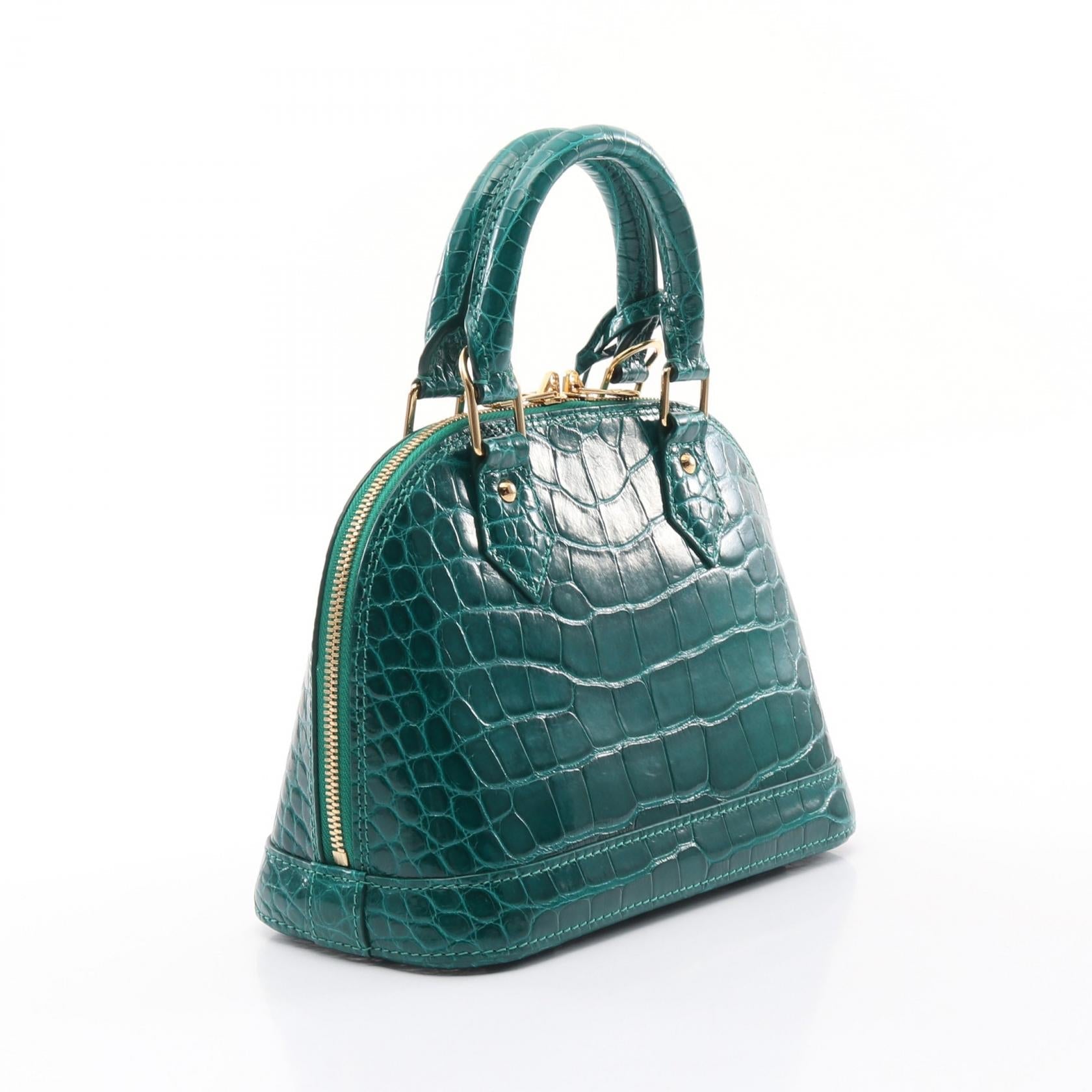 ルイ・ヴィトン アルマ BB エキゾチック レザー ハンドバッグ