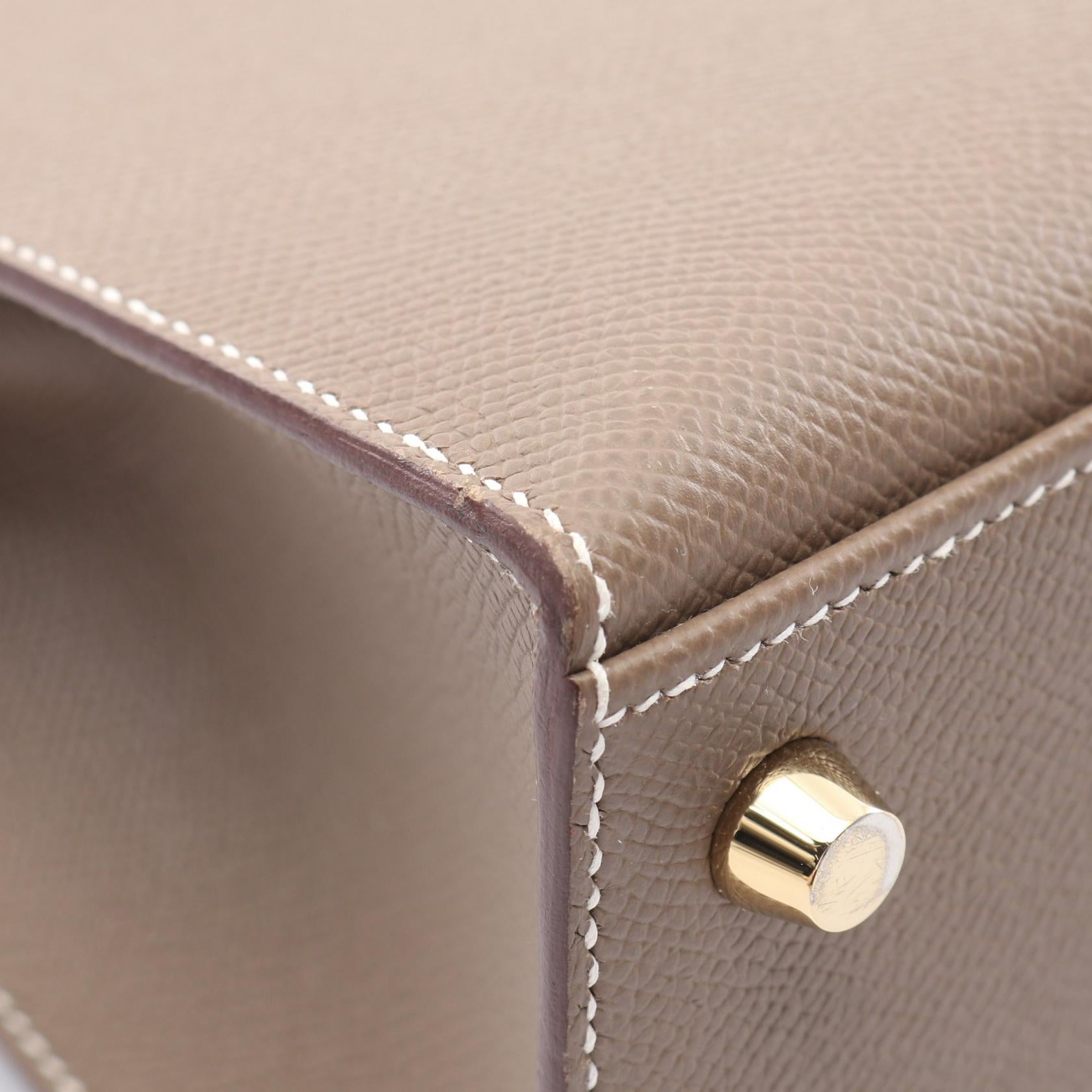 エルメス ケリー 25 ヴォー エプソン ハンドバッグ