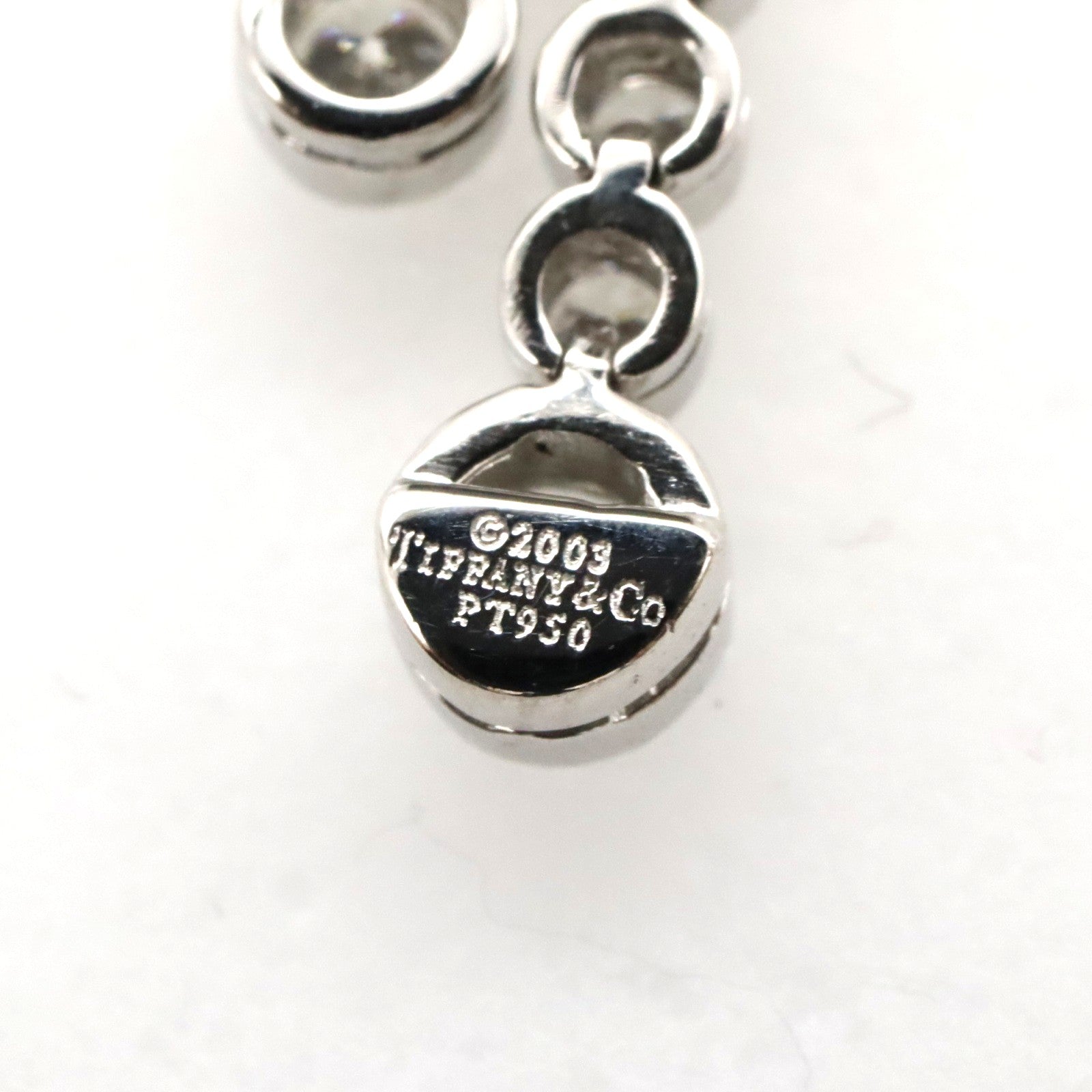 ティファニー & Co. ジャズ ダブル ドロップ Pt950 ネックレス