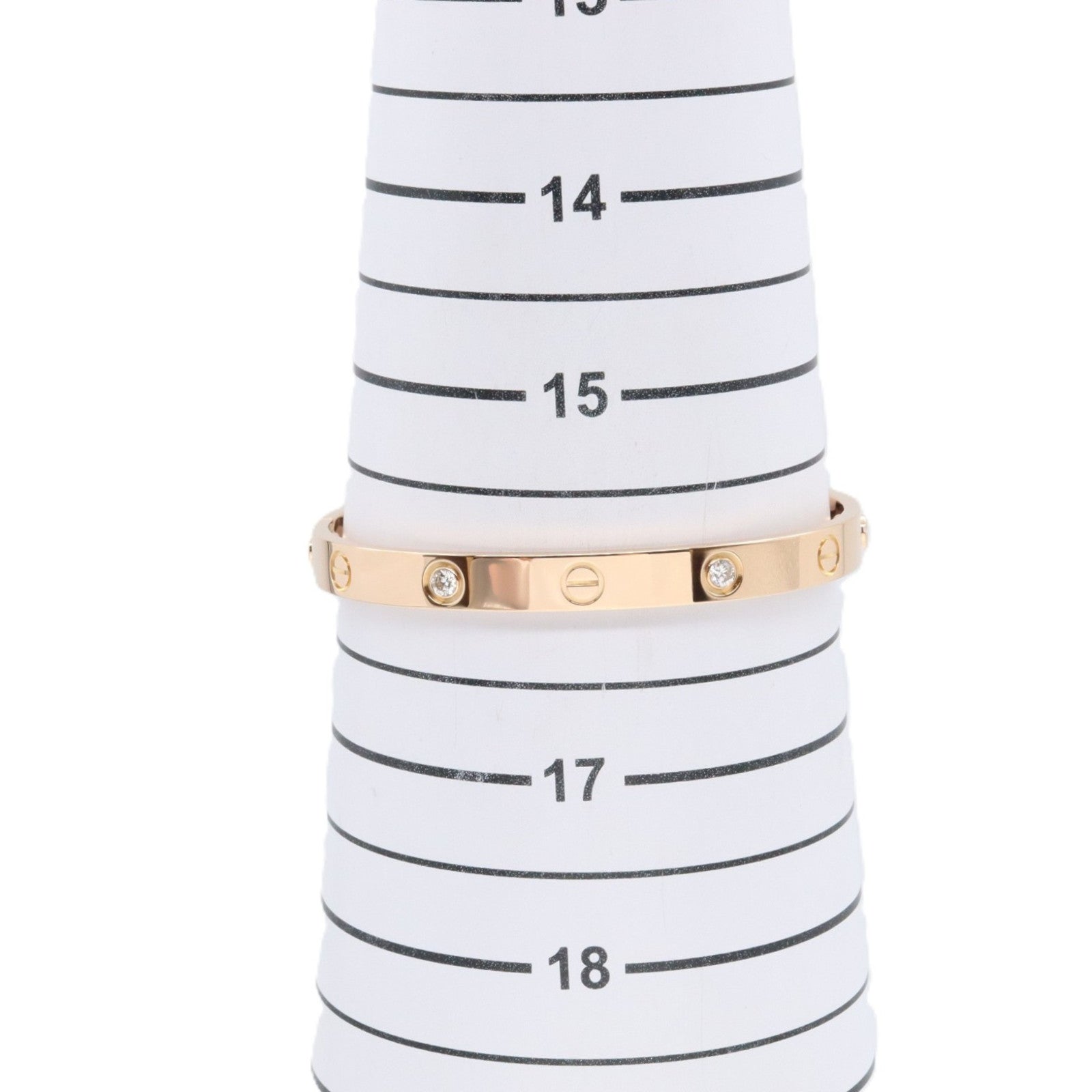 カルティエ ラブ ブレスレット ピンクゴールド ダイヤ 17