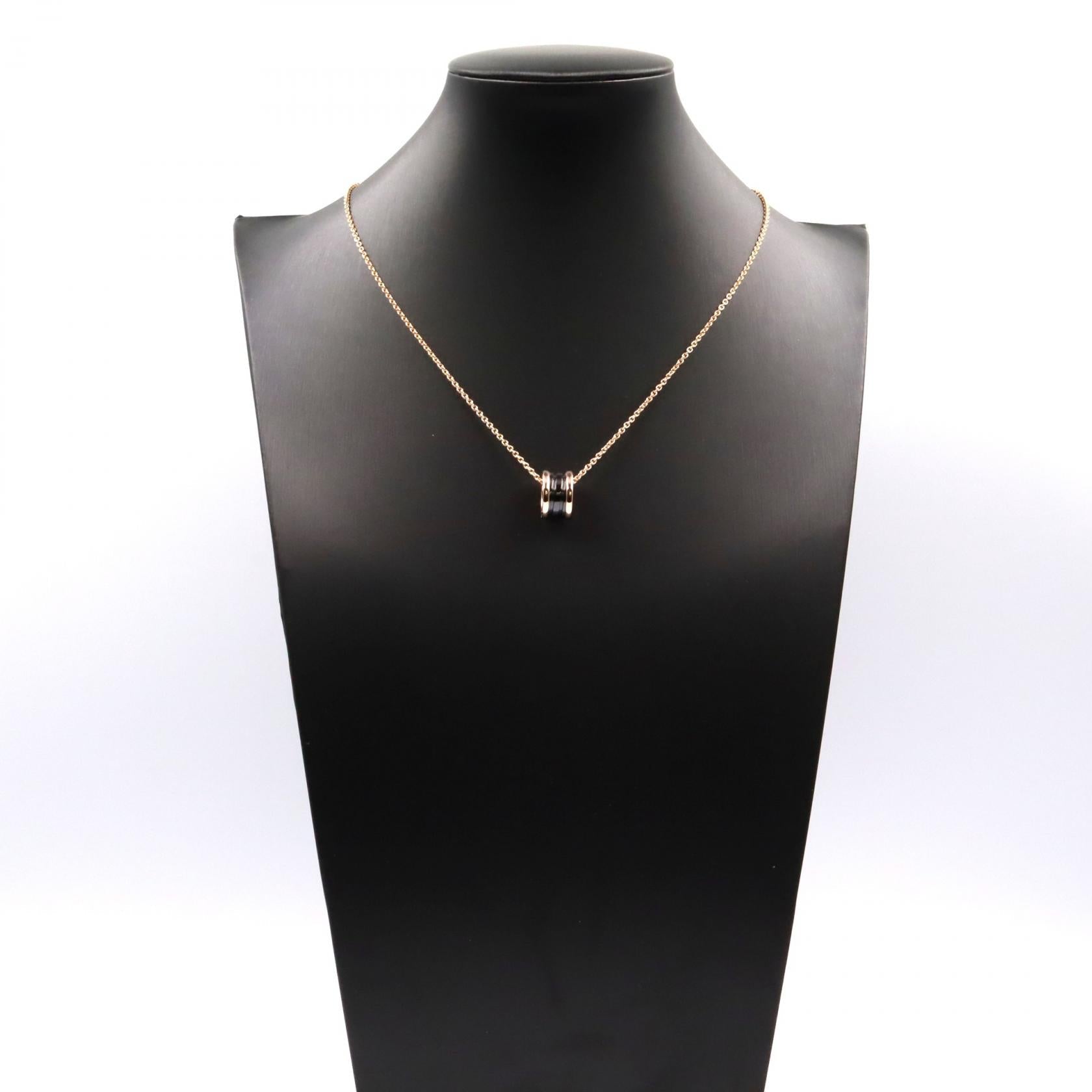 ブルガリ B-zero1 K18PG セラミック ネックレス