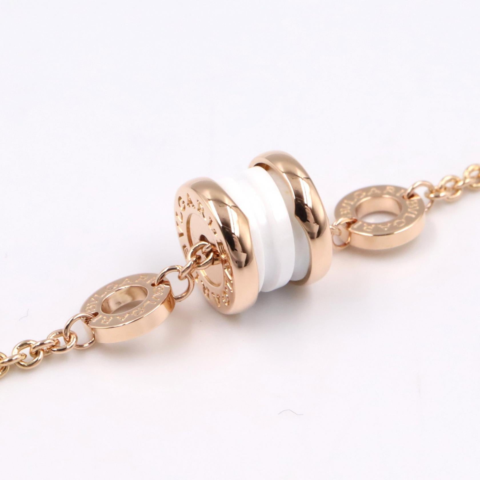 ブルガリ B-zero1 Au750 セラミック ブレスレット サイズ 15-16.5