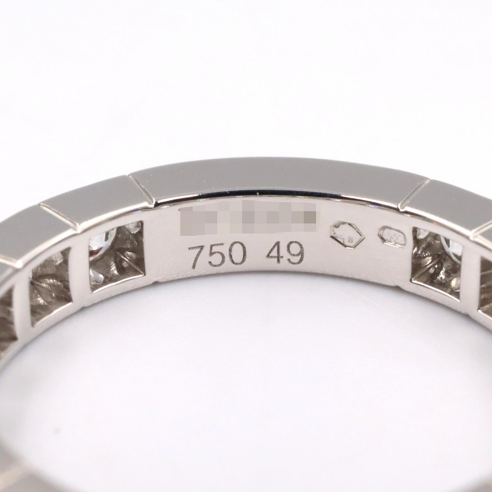 カルティエ ラニエール Au750 ダイヤモンドリング 8.5号