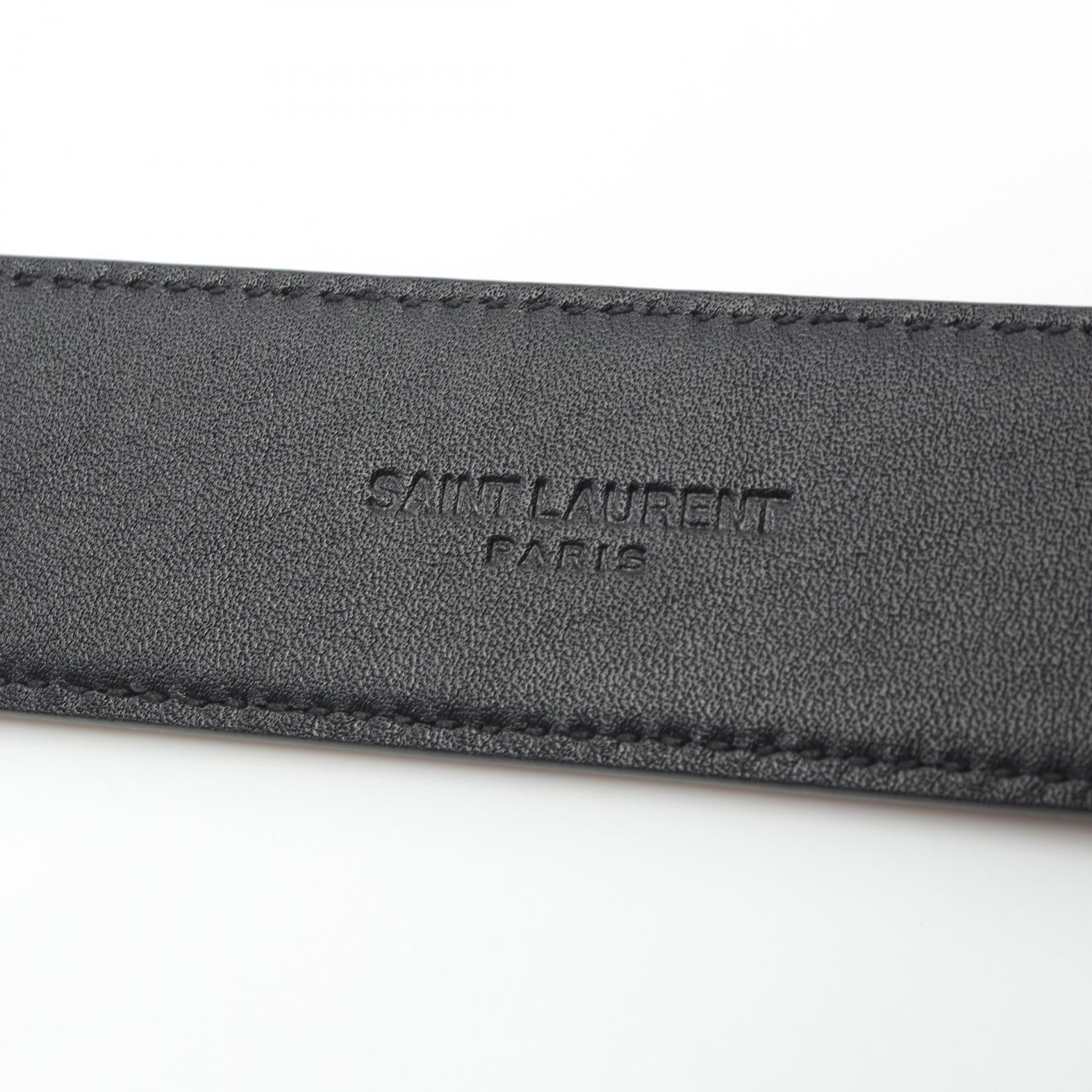 サン・ローラン カサンドラ レザー ベルト