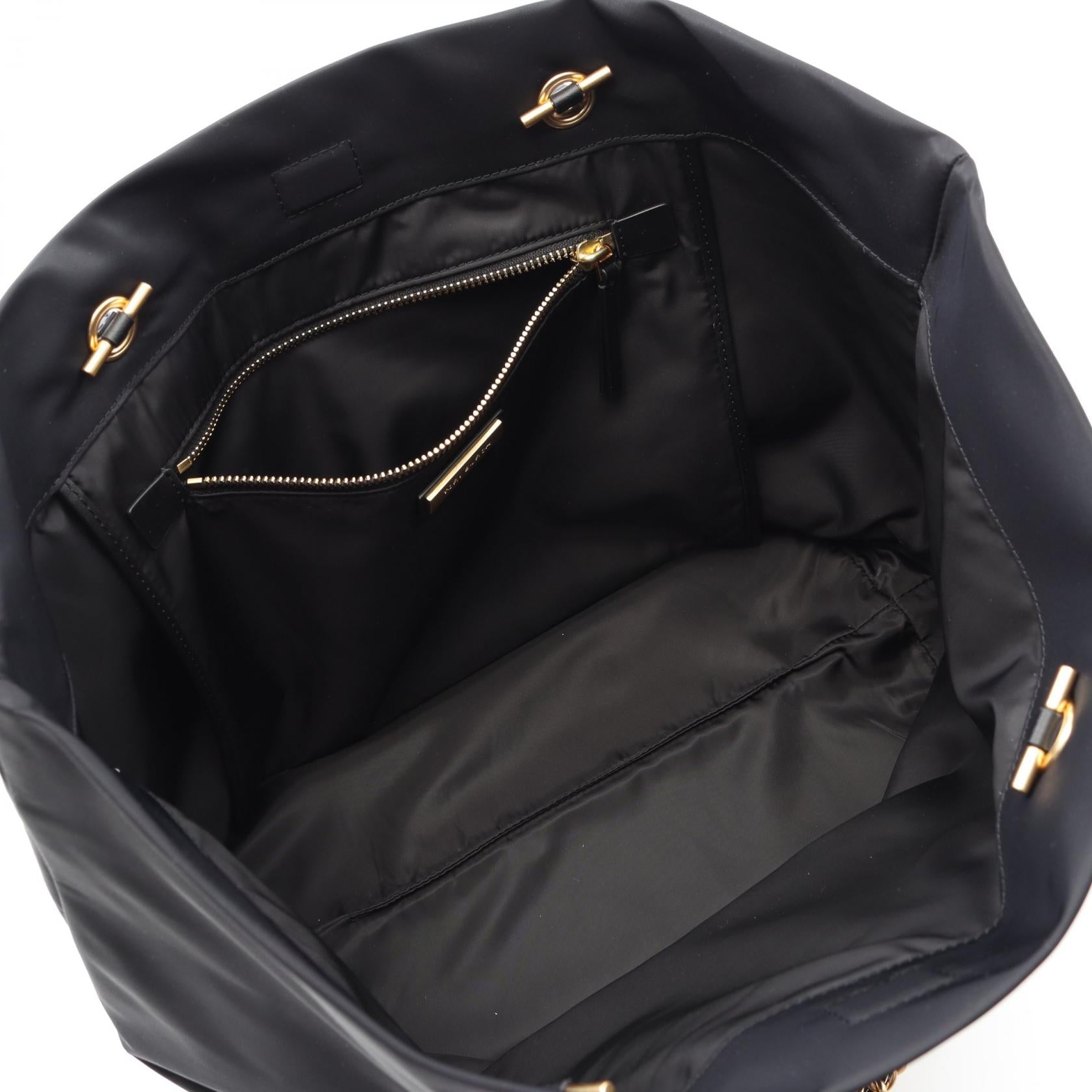 トリー バーチ エラ ナイロン レザー トート バッグ