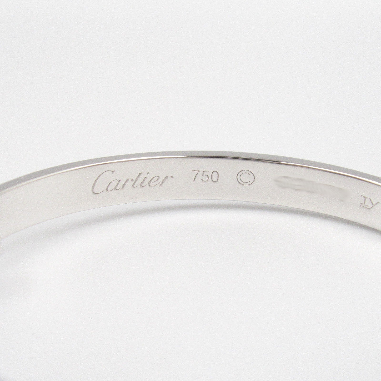 カルティエ ラブ K18ホワイトゴールド ピアス