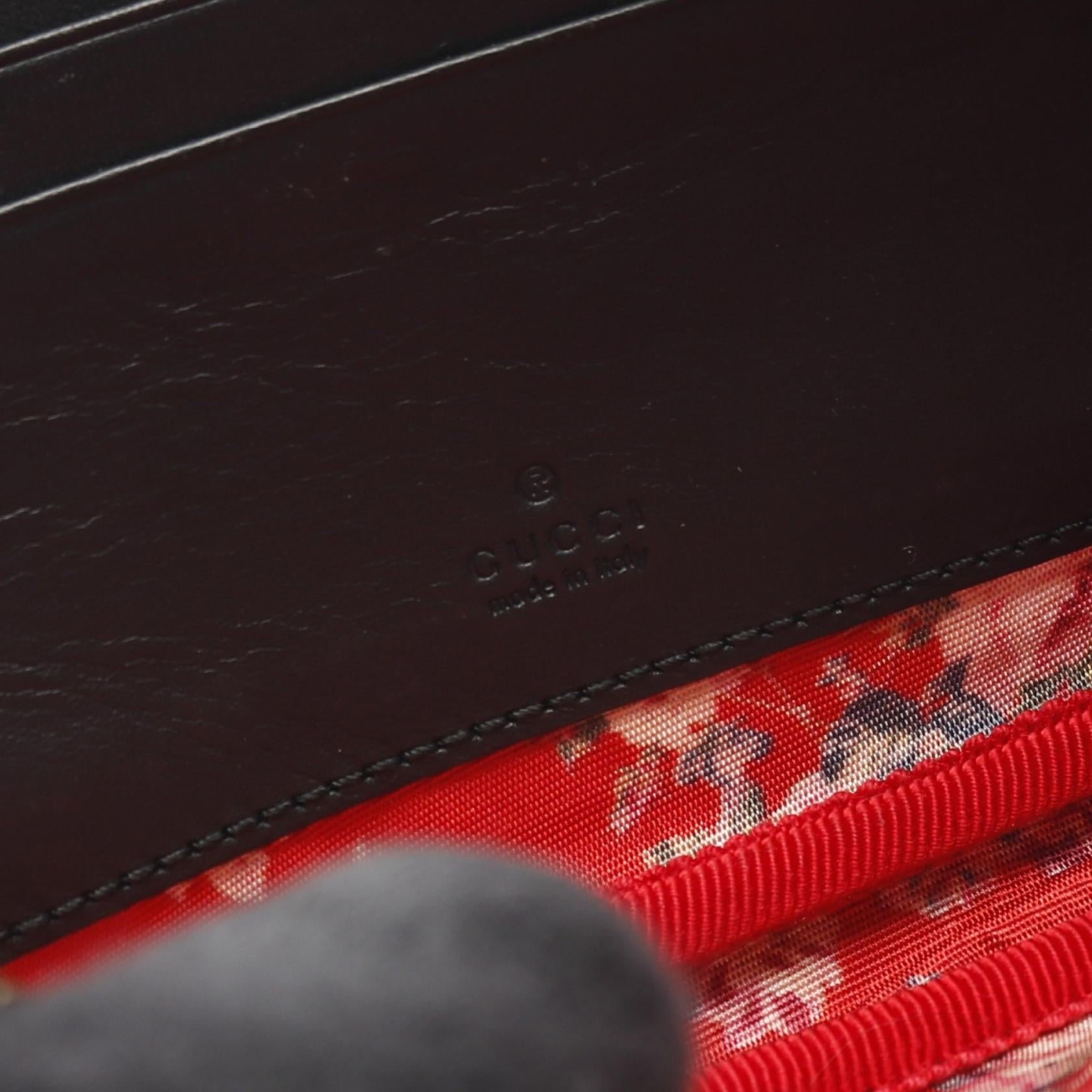 グッチ ゲームパッチロゴ パテントレザー ベルトバッグ