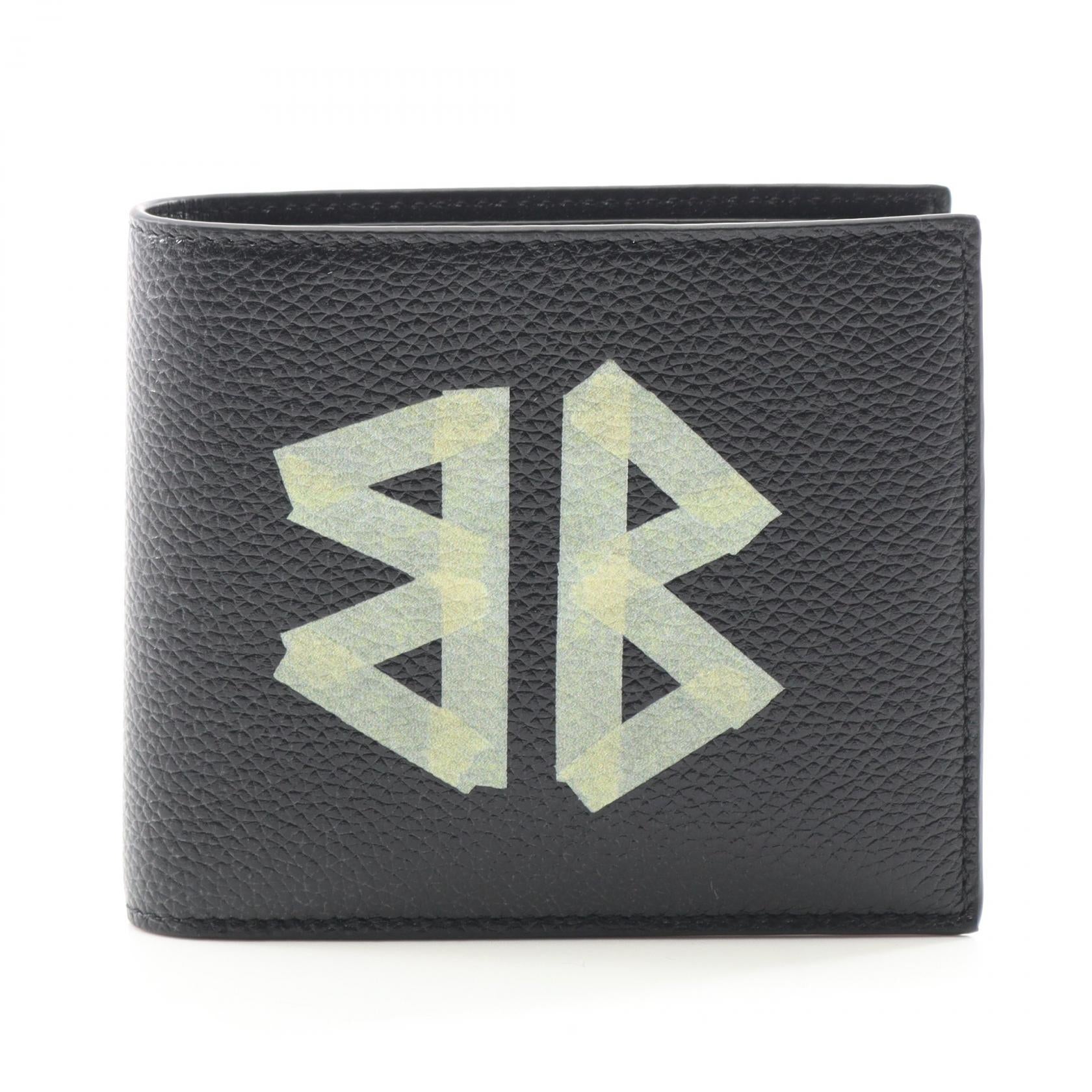 バレンシアガ CASH SQUARE COIN WALLET レザー二つ折り財布