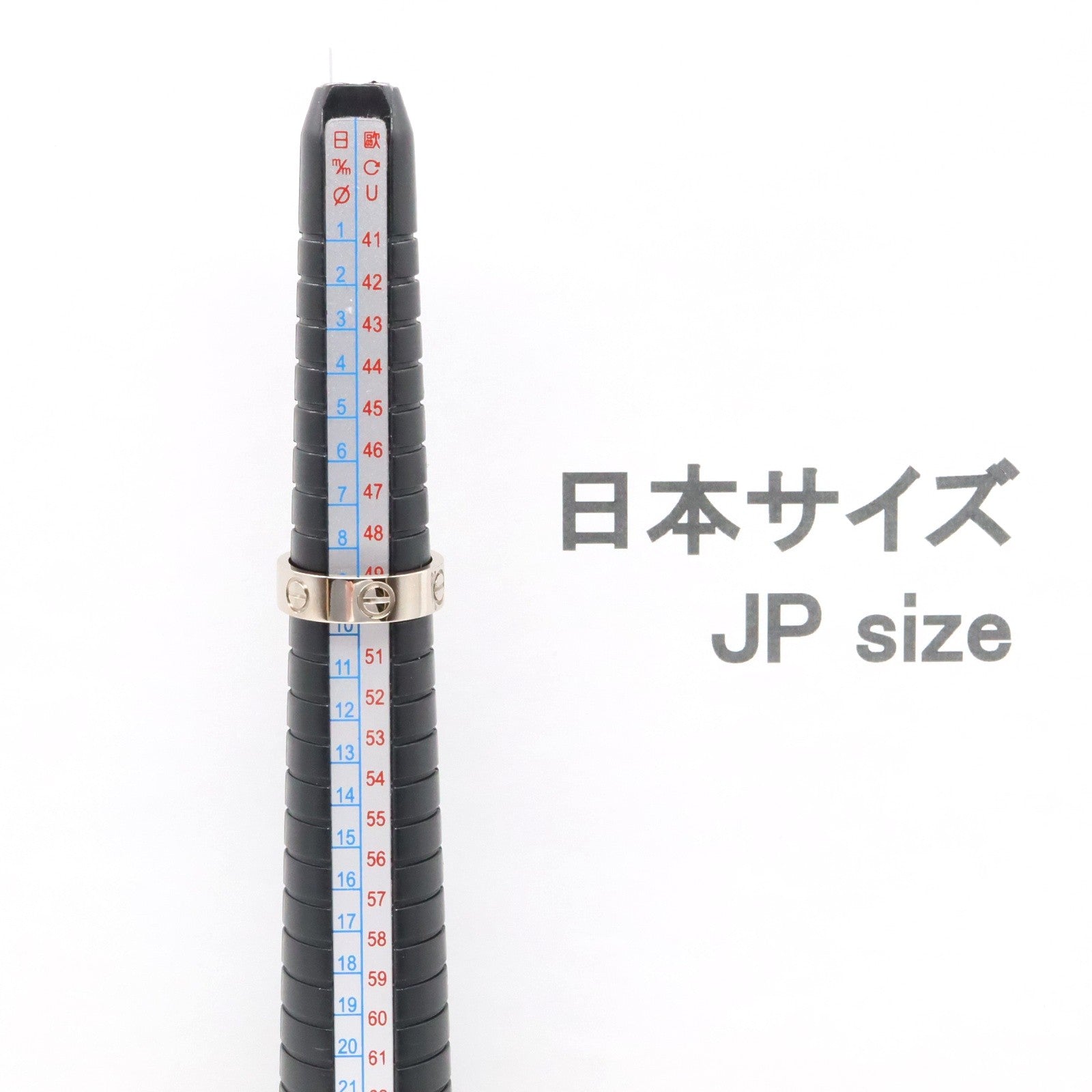 カルティエ ラブ Au750ホワイトゴールド リング 9号