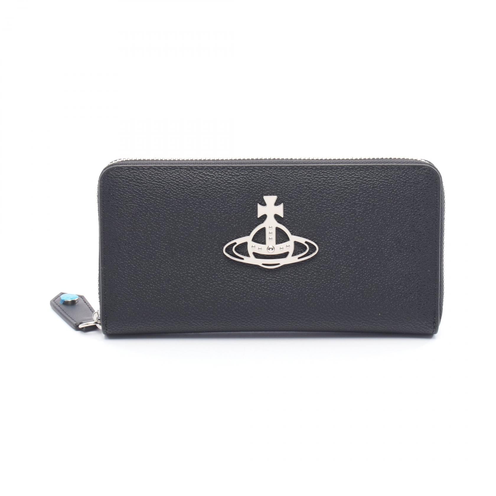 ヴィヴィアンウエストウッド ANNIE ZIP ROUND WALLET レザー長財布
