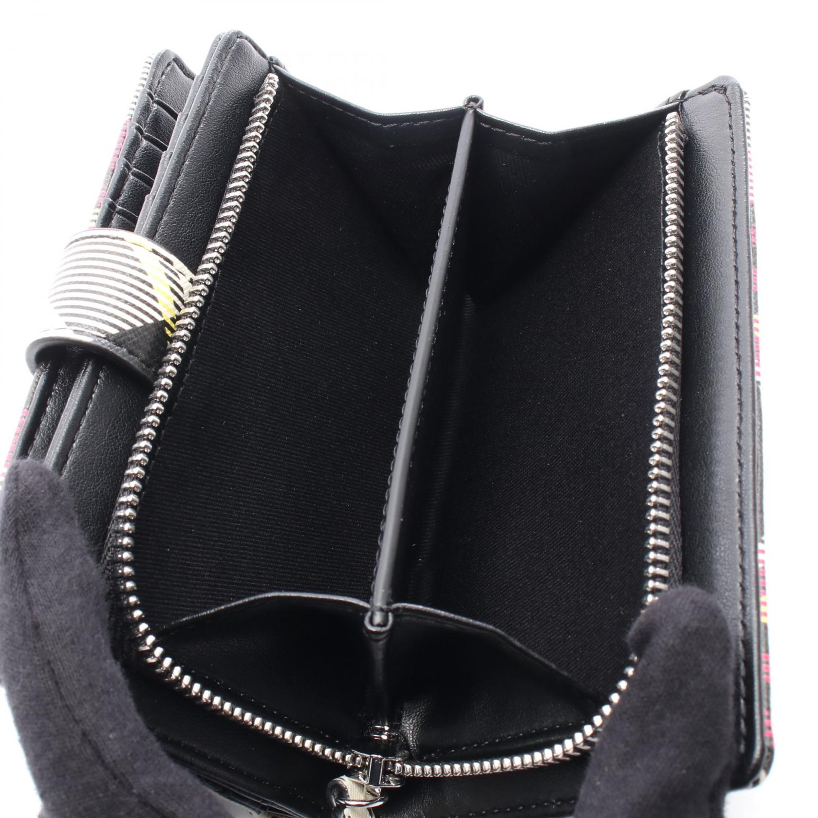 ヴィヴィアンウエストウッド ZIP CARD WALLET PVCコーティングキャンバス 財布
