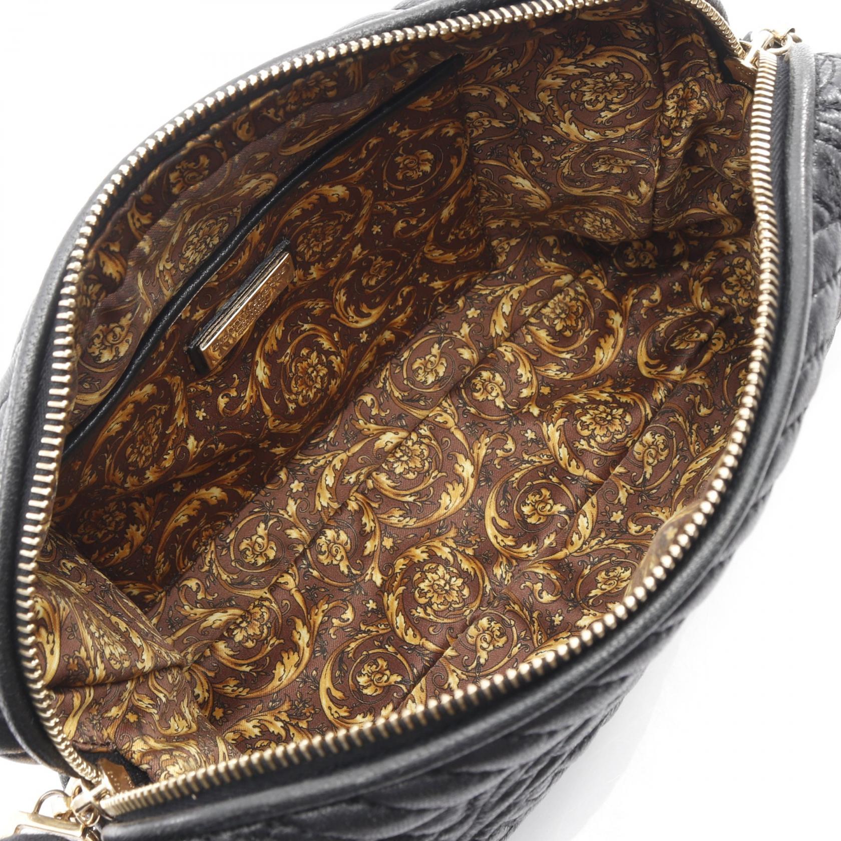 ジャンニ ヴェルサーチ レザー ショルダー バッグ