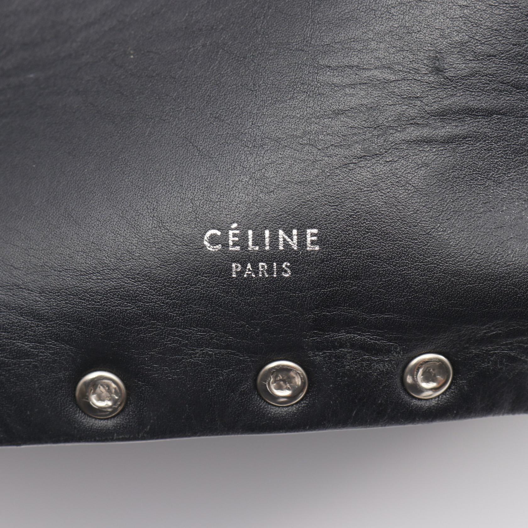 セリーヌ レザー ショルダーバッグ