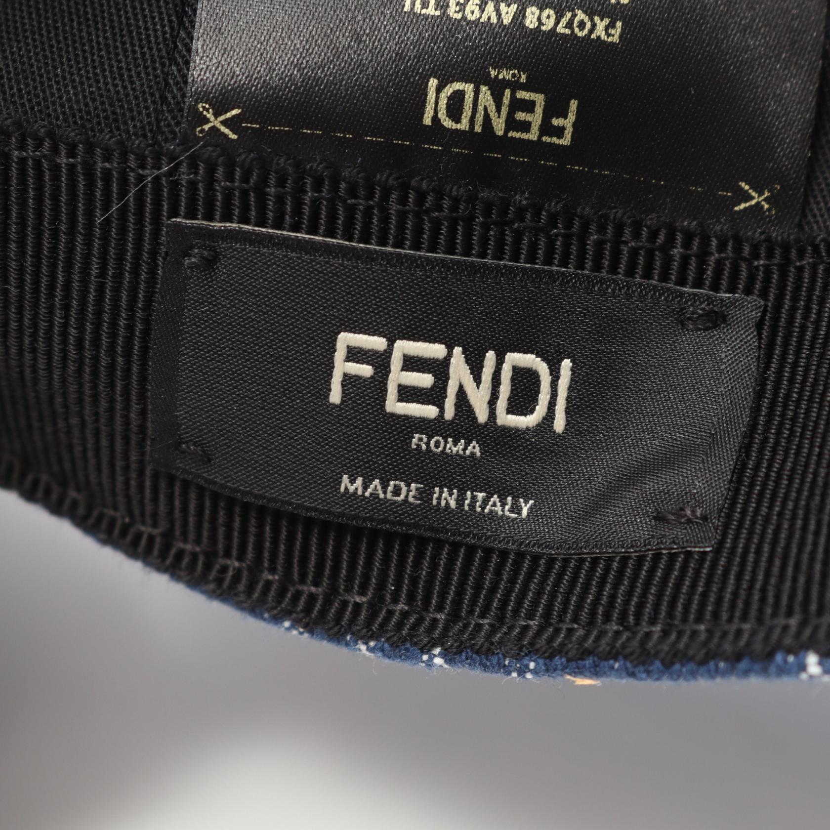 フェンディ FFロゴ デニムキャップ