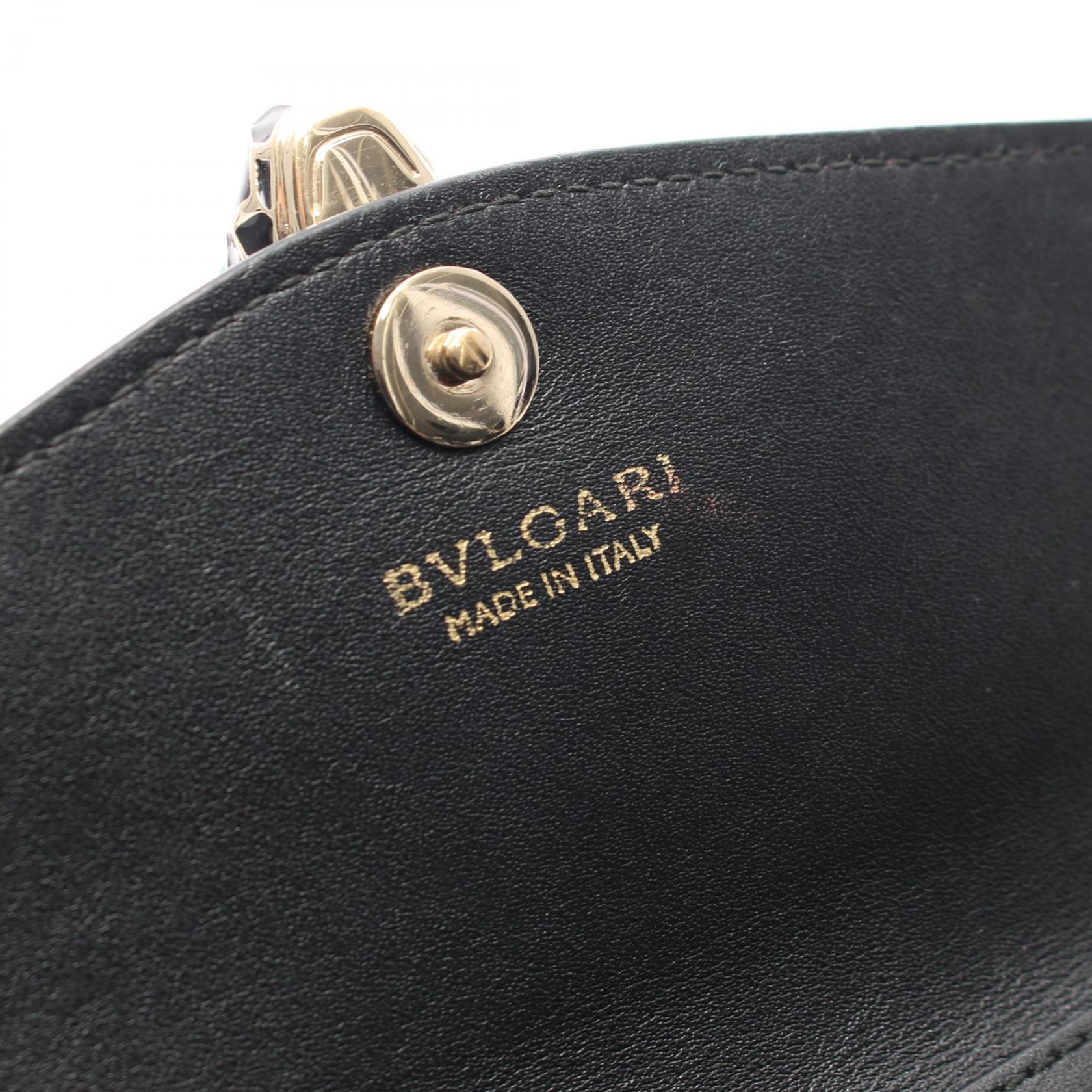 ブルガリ セルペンティ フォーエバー パテントレザー ショルダーバッグ