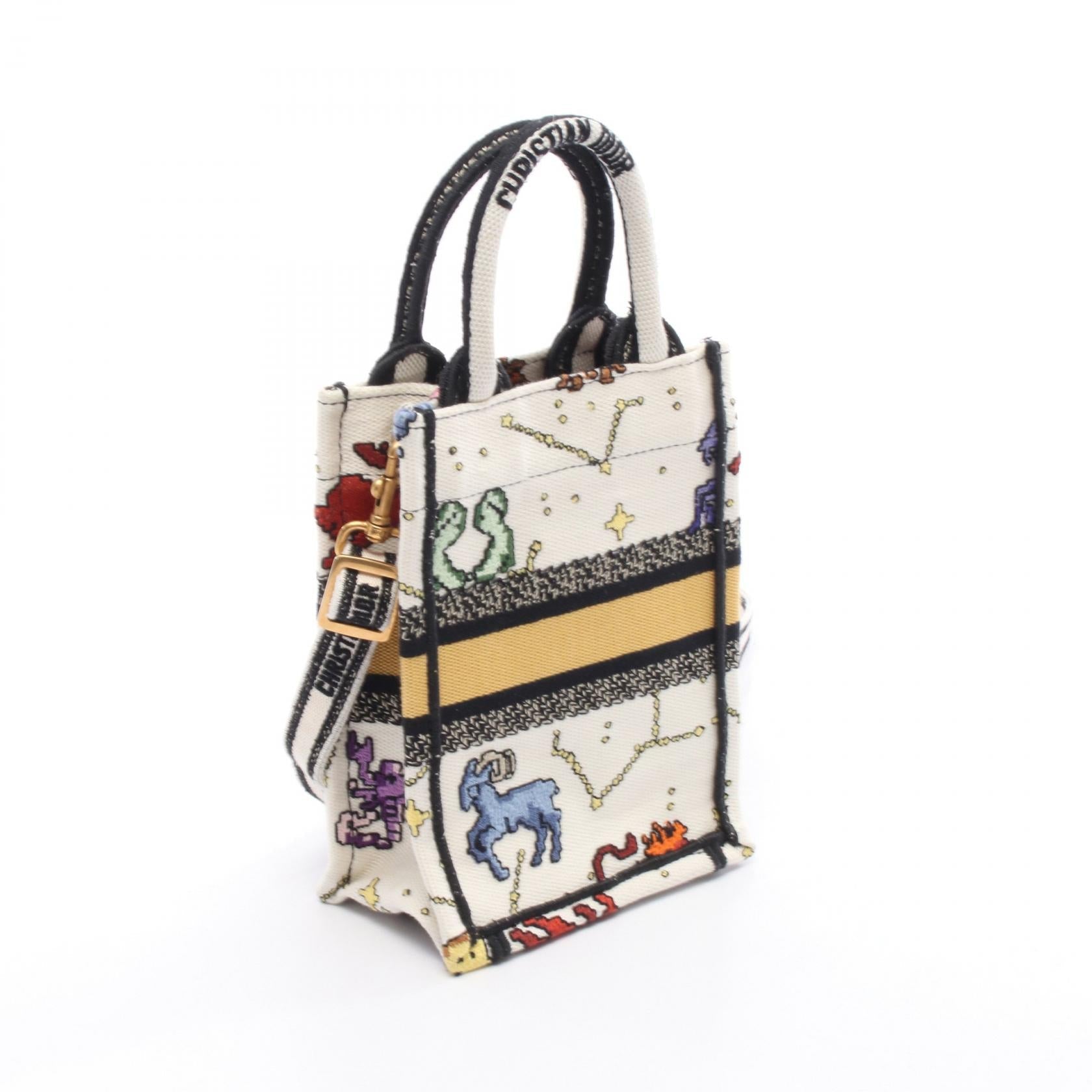 ディオール BOOK TOTE ミニ キャンバスハンドバッグ