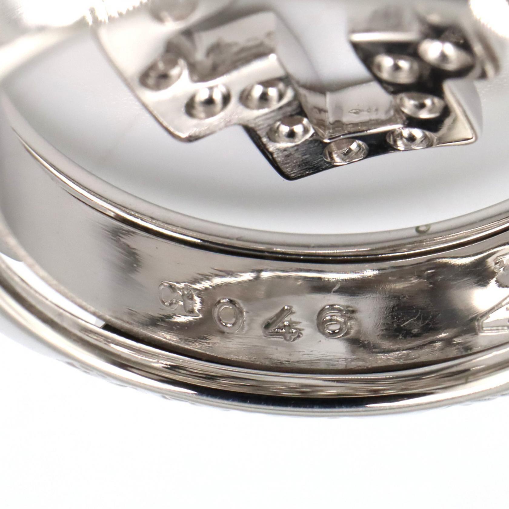 ミキモト バラカ クロス K18WG ダイヤモンド ネックレス