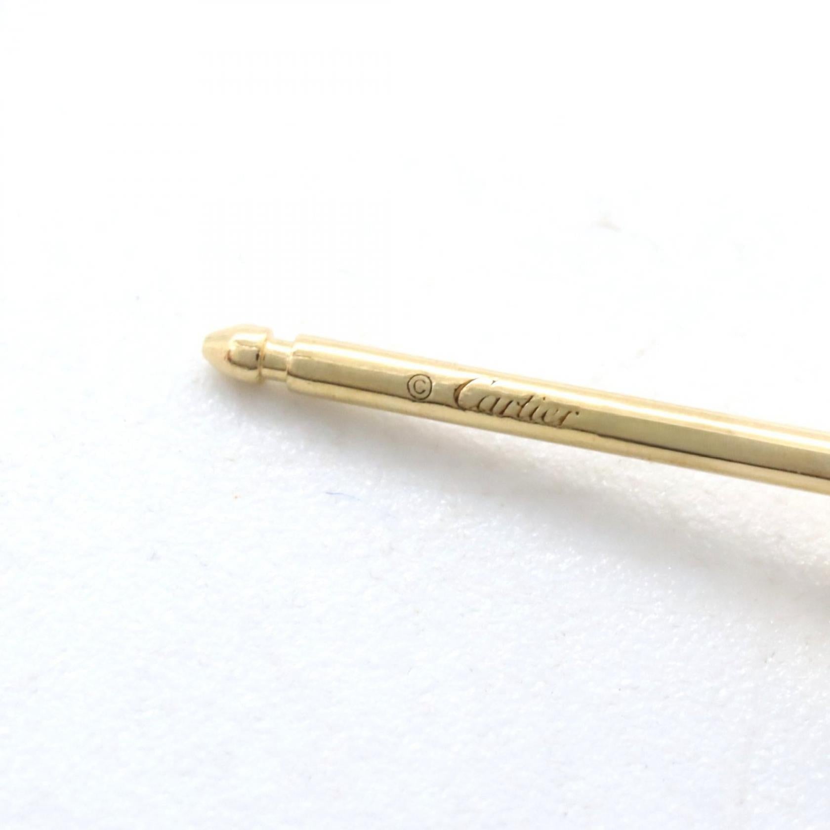 カルティエ ダムール Au750 ダイヤモンド ピアス