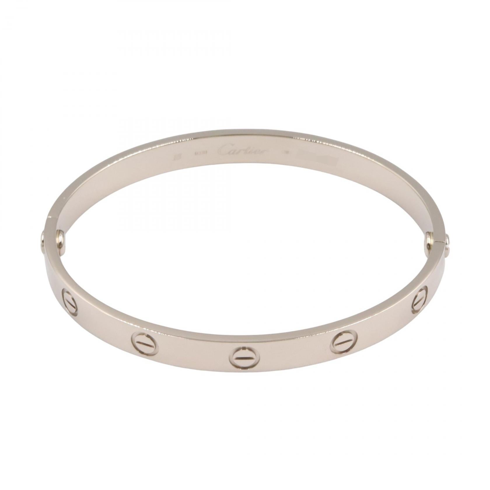 カルティエ ラブ ブレスレット K18WG サイズ 18