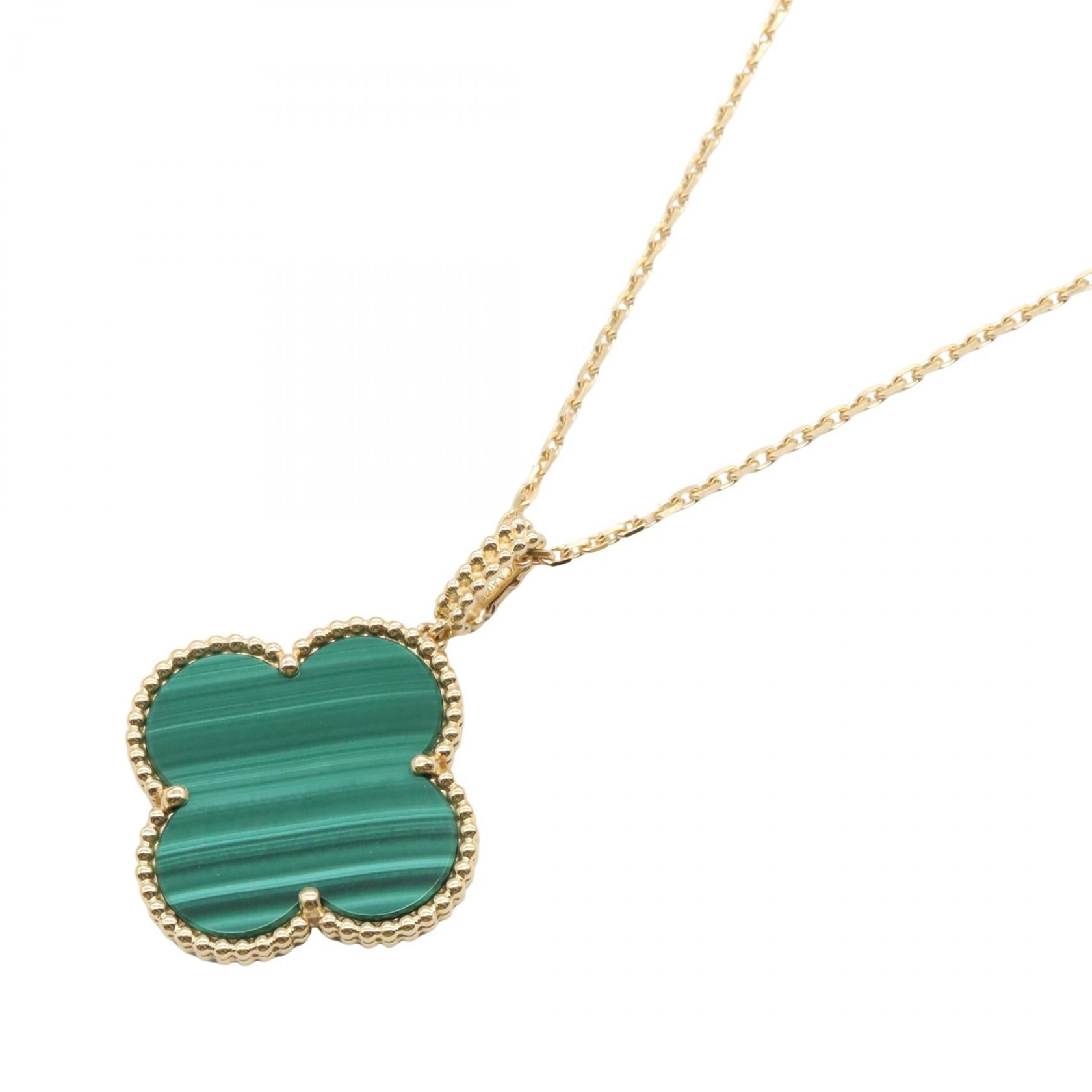 ヴァン クリーフ & アーペル マジック アルハンブラ マラカイト Au750 ネックレス