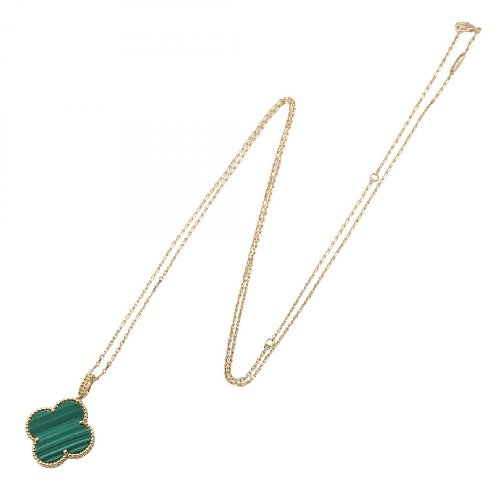 ヴァン クリーフ & アーペル マジック アルハンブラ マラカイト Au750 ネックレス