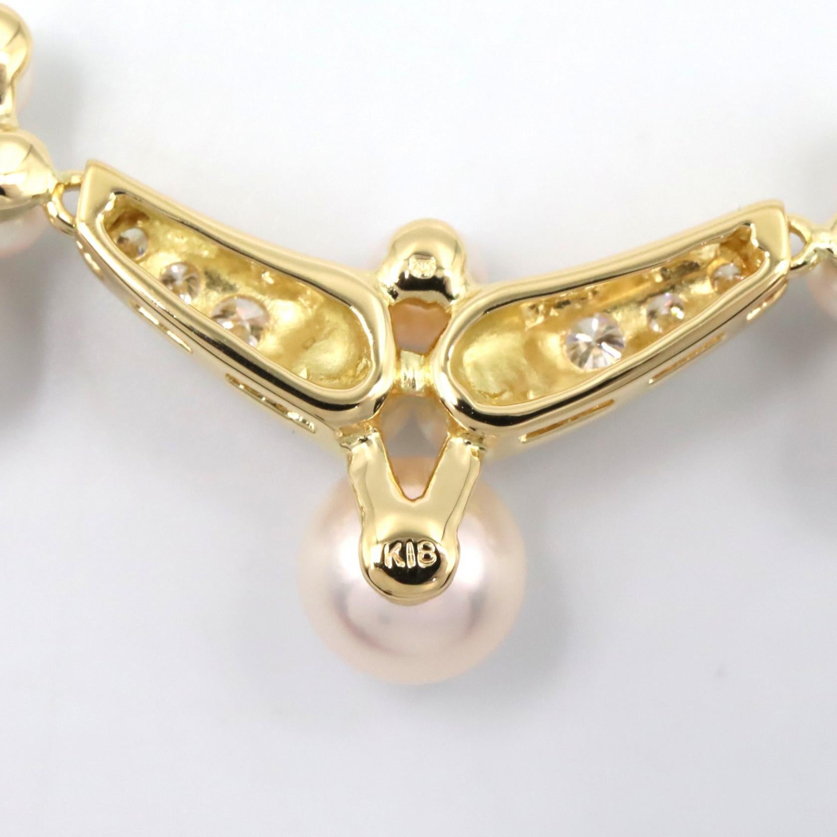 ミキモト パール ダイヤモンド Au750 ネックレス