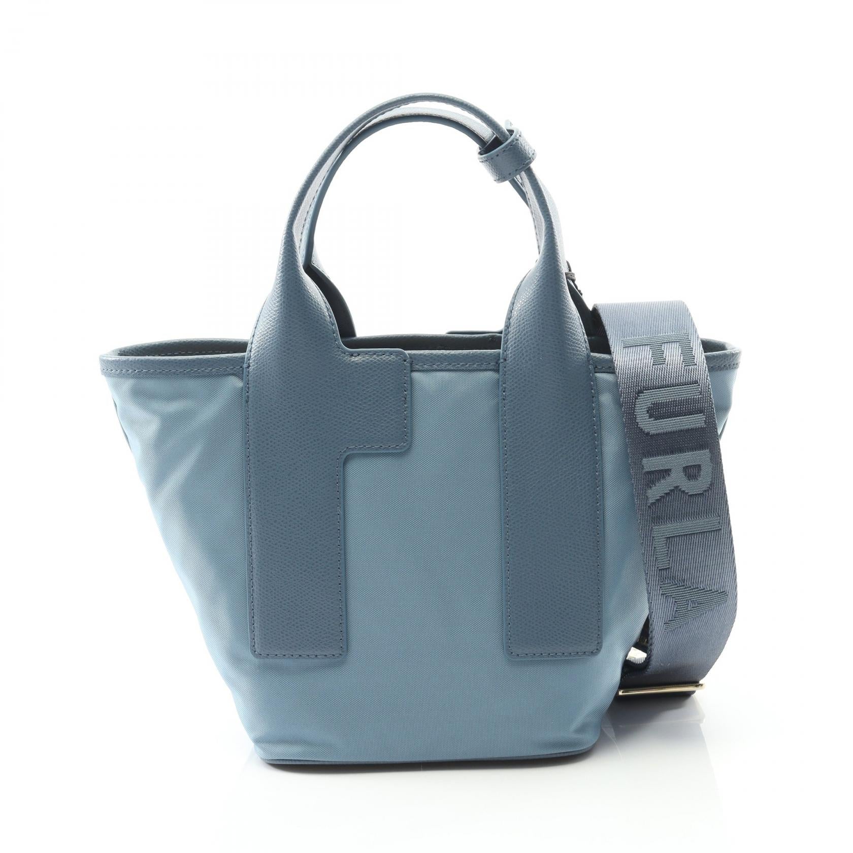 Furla PIUMA ナイロン レザー トートバッグ