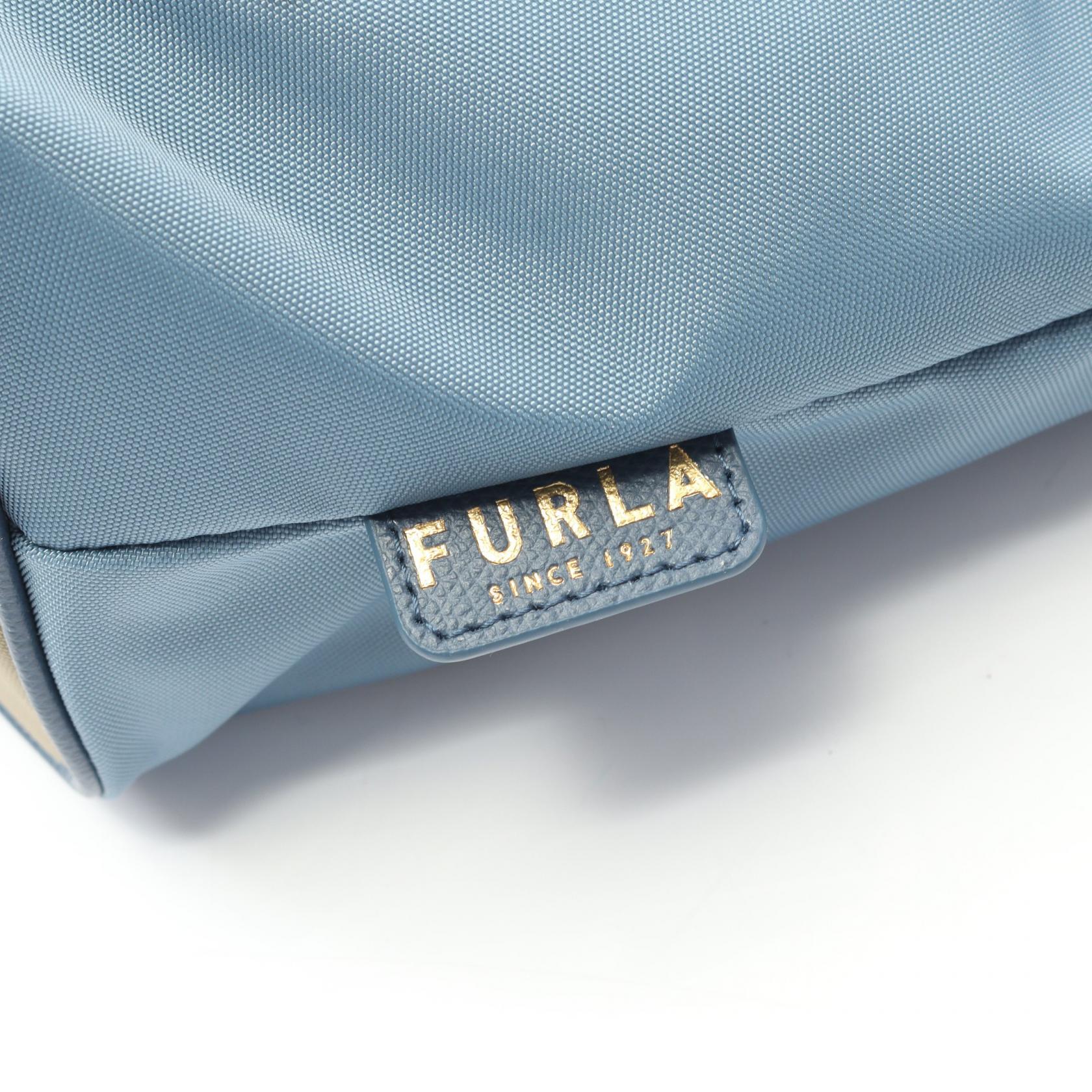 Furla PIUMA ナイロン レザー トートバッグ