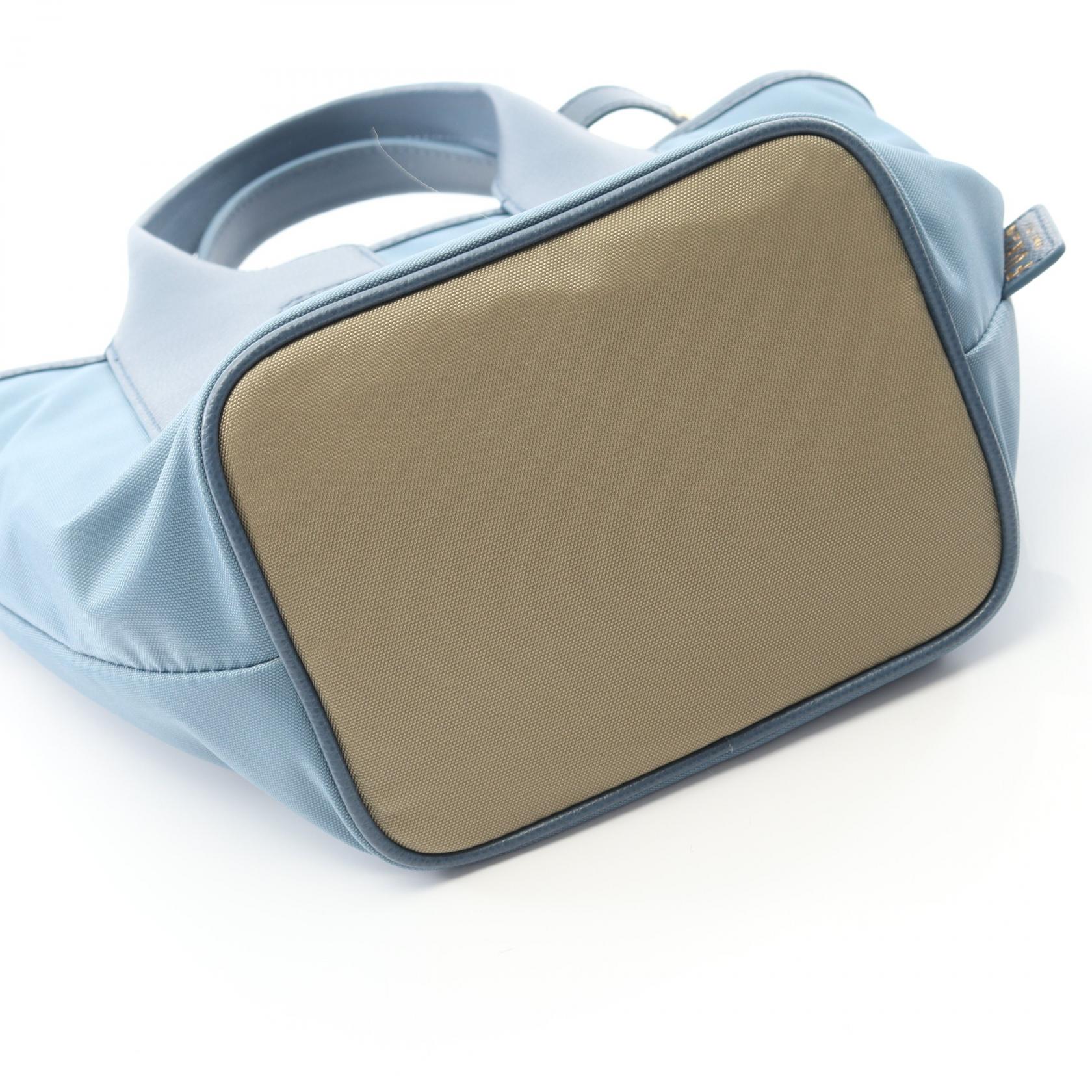 Furla PIUMA ナイロン レザー トートバッグ