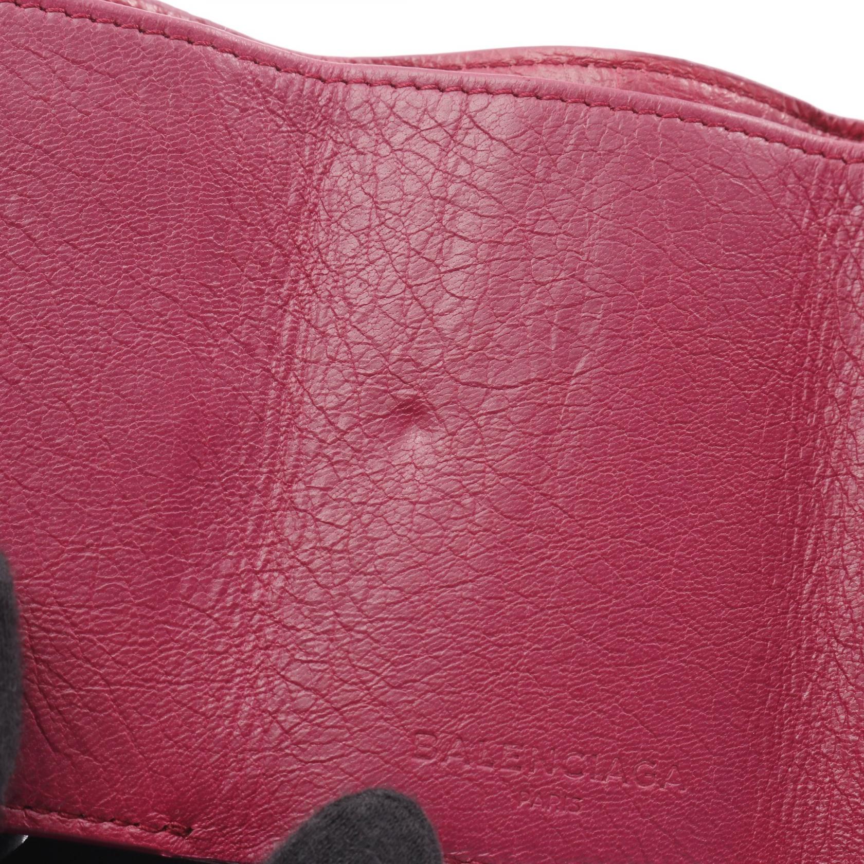 バレンシアガ クラシック レザー三つ折り財布