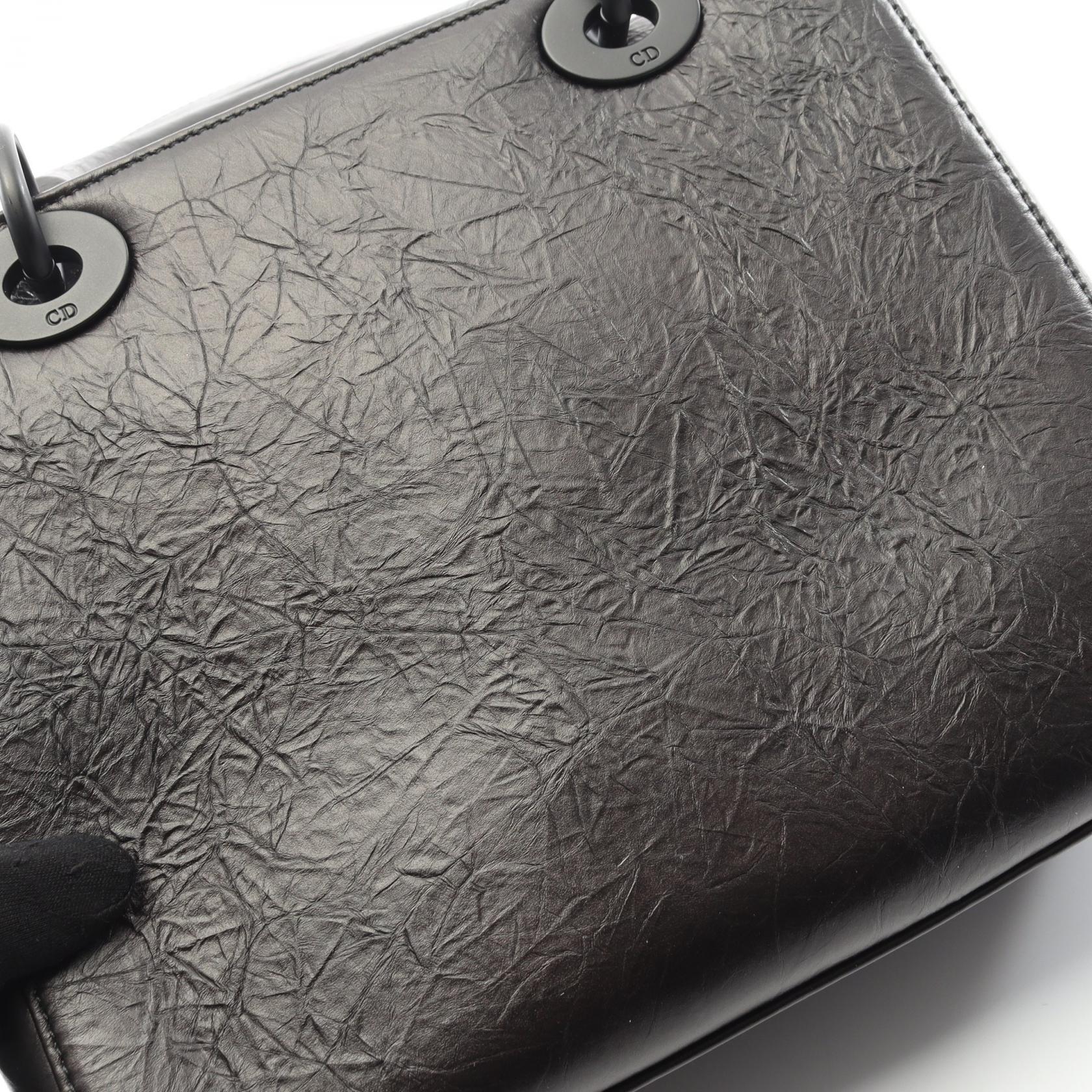 クリスチャンディオール LADY DIOR レザーハンドバッグ