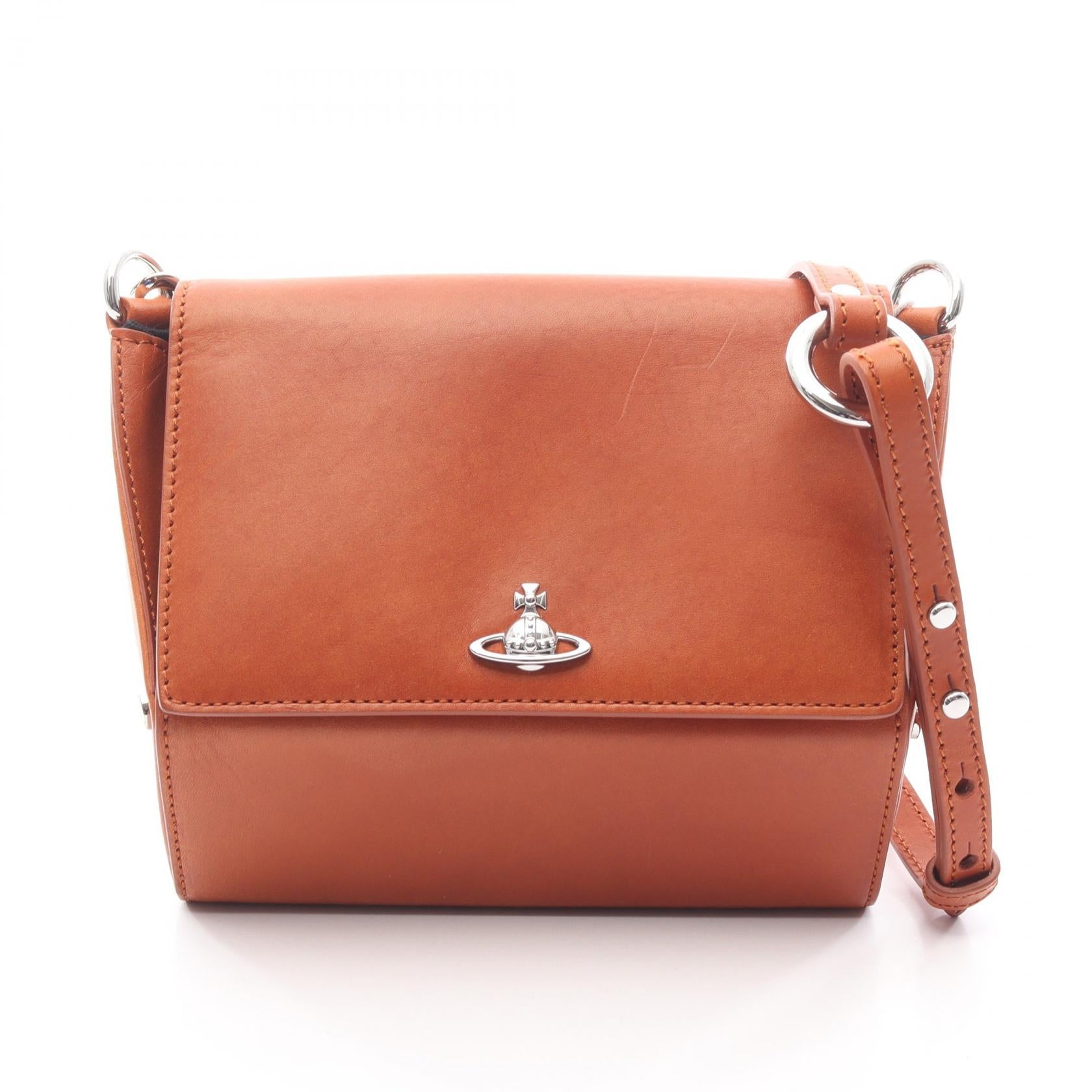 ヴィヴィアンウエストウッド Sapphire Crossbody レザーショルダーバッグ