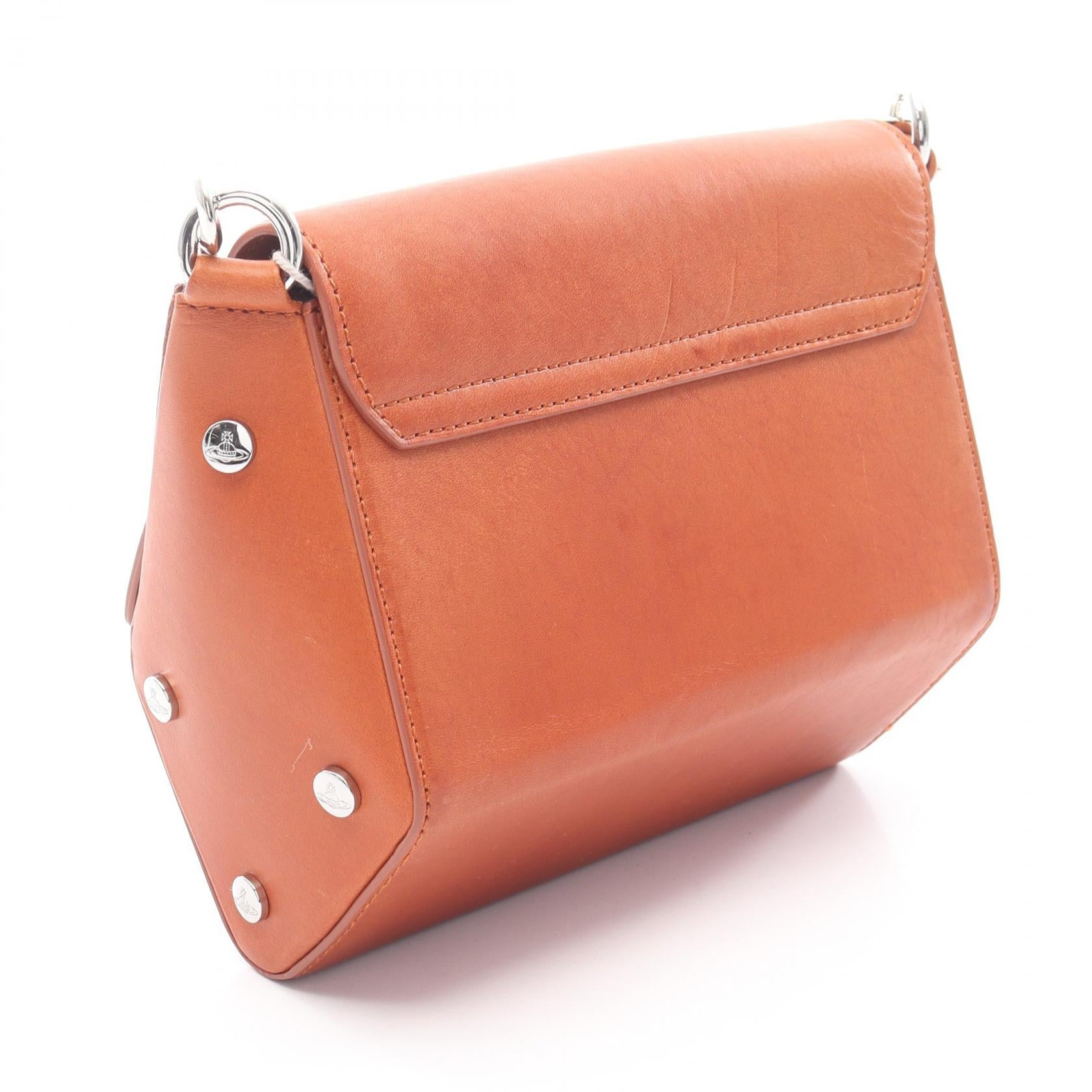 ヴィヴィアンウエストウッド Sapphire Crossbody レザーショルダーバッグ