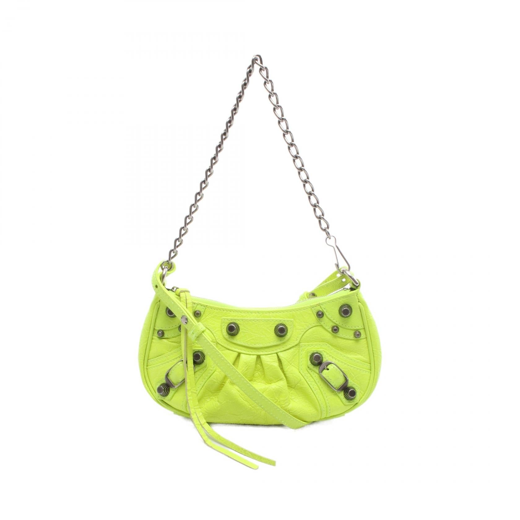 バレンシアガ LE CAGOLE MINI BB レザー ハンドバッグ