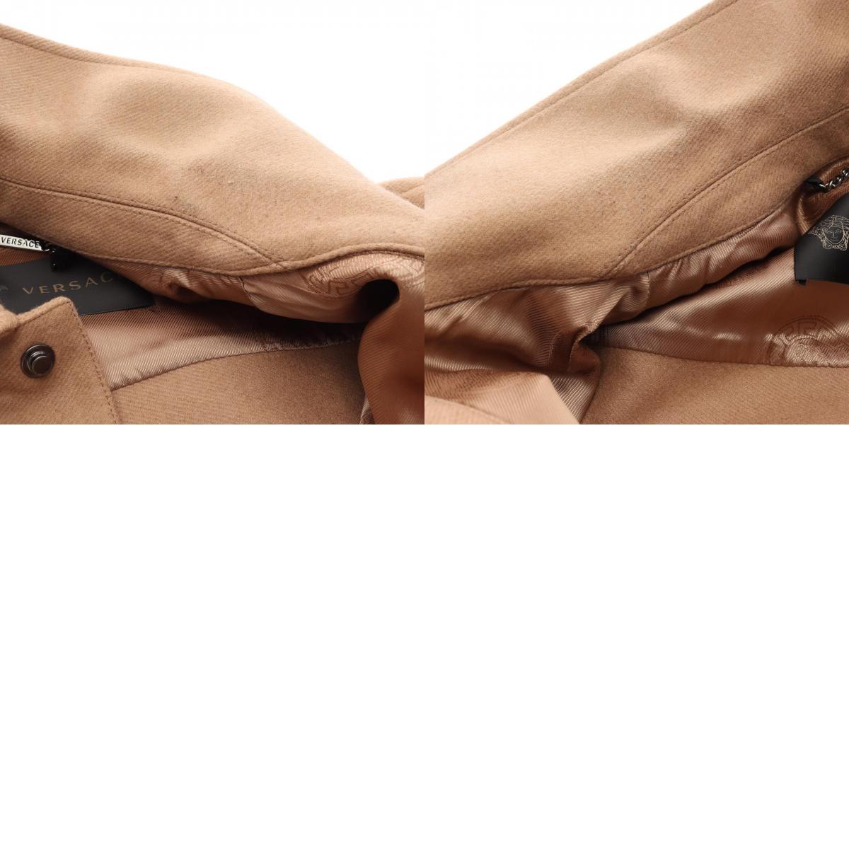 ヴェルサーチ ウール キャメル コート