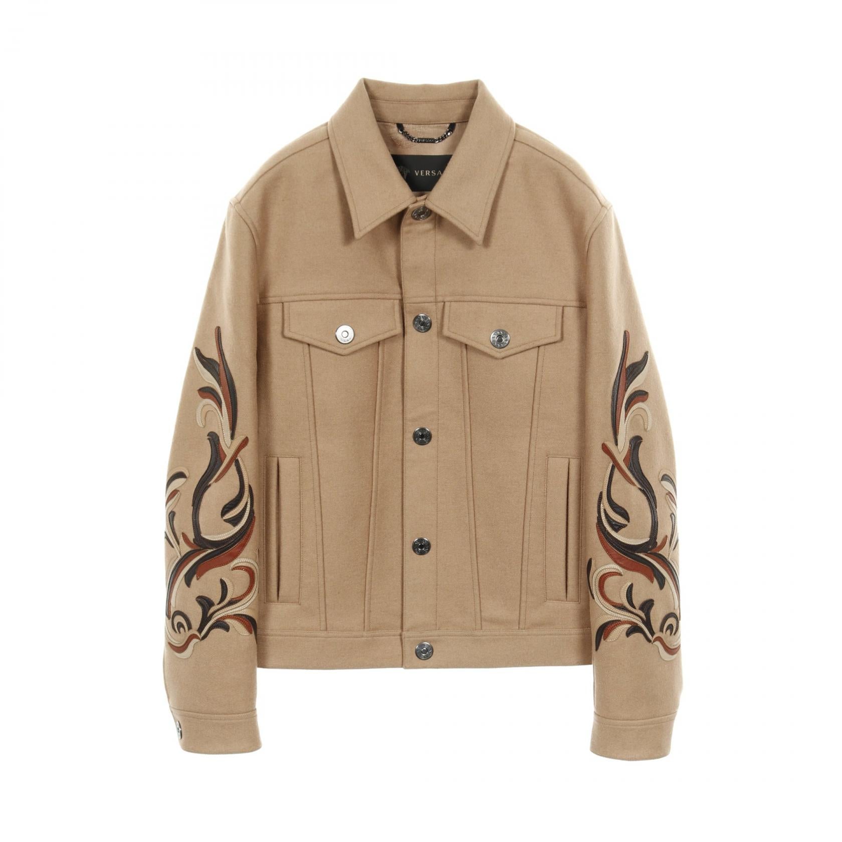 ヴェルサーチ ウール キャメル コート