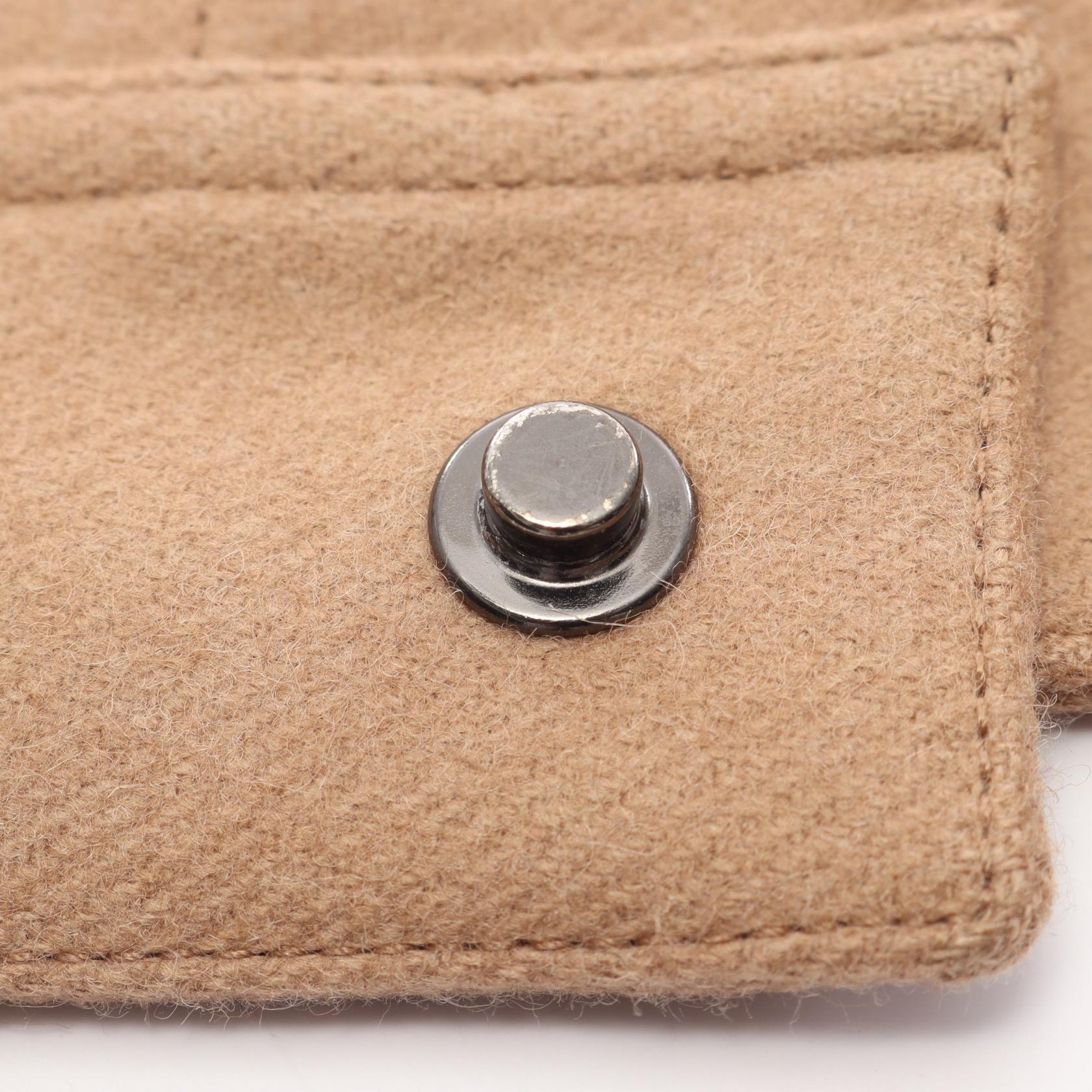 ヴェルサーチ ウール キャメル コート