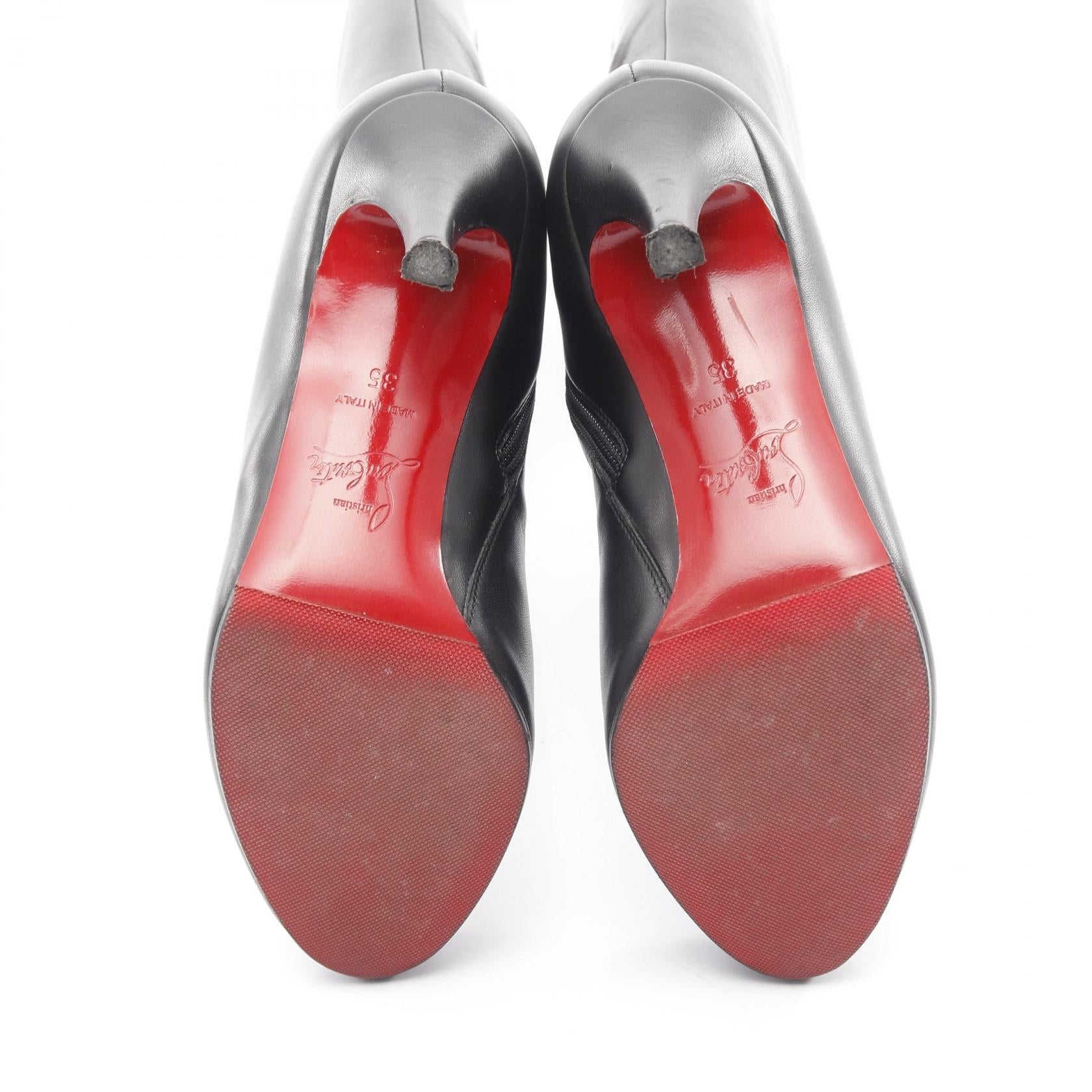 クリスチャン ルブタン レザー ブーツ