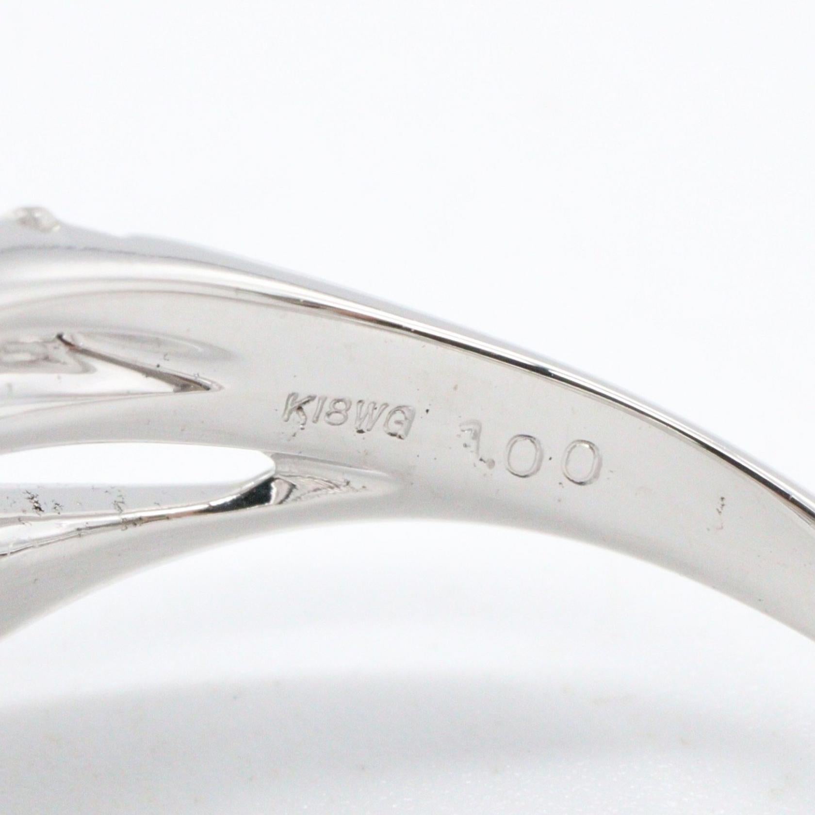 ジュエリー K18WG ダイヤモンドリング