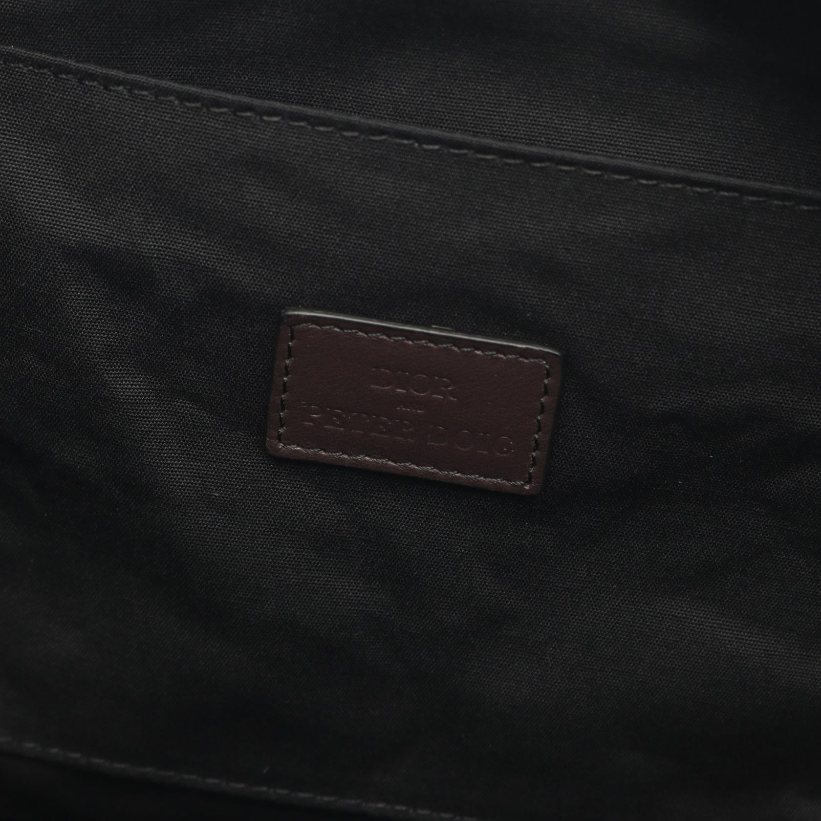 ディオール Christian Dior × Peter Doig キャンバスレザーショルダーバッグ