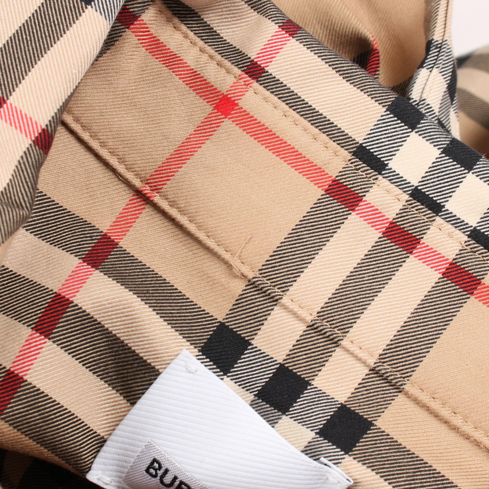 バーバリー Astride Check Shirt Dress コットンワンピース
